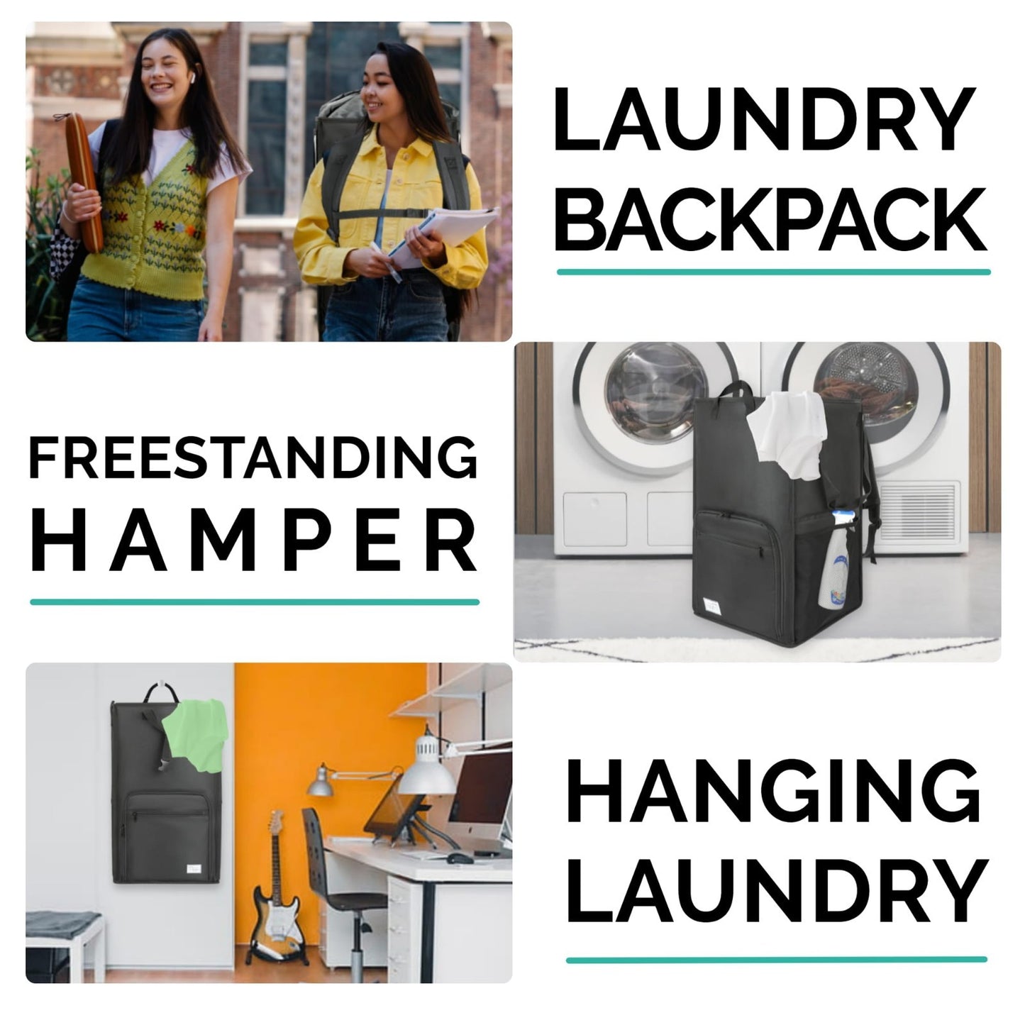 Optimized eBay Title:  "Extra Large Portable Laundry Backpack - Durable, Foldab6