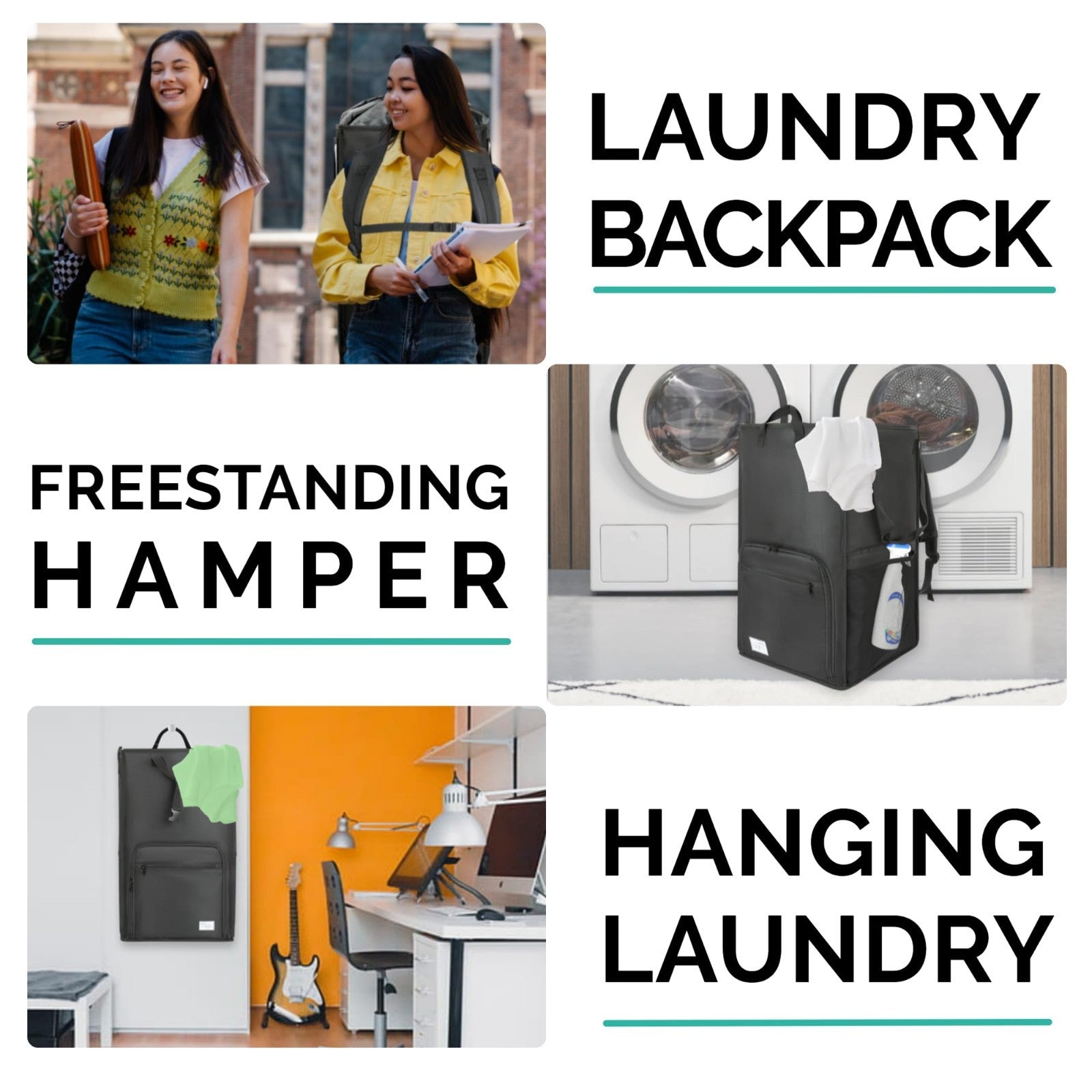 Optimized eBay Title:  "Extra Large Portable Laundry Backpack - Durable, Foldab6