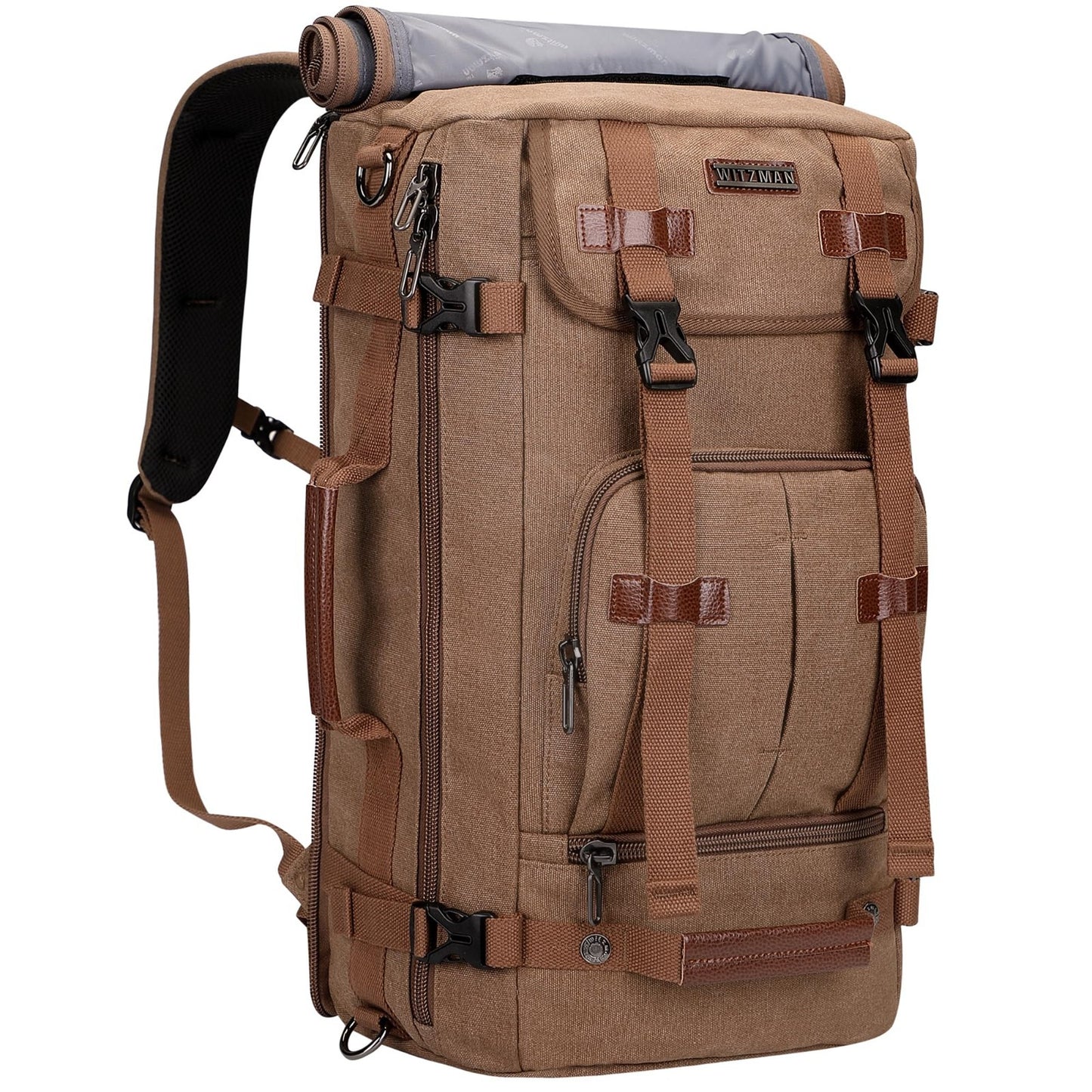 Vintage Canvas Travel Backpack for Men, Stylish Laptop Bag, Durable & Spacious1