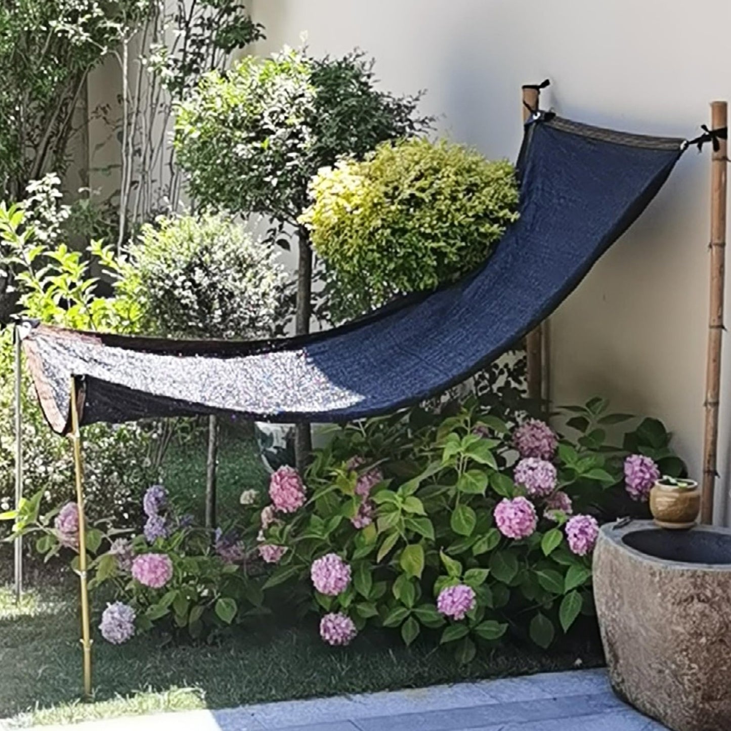 40% Black Shade Cloth 6.6x6.6 FT Durable Mesh Tarp with Grommets for Garden, Gre6