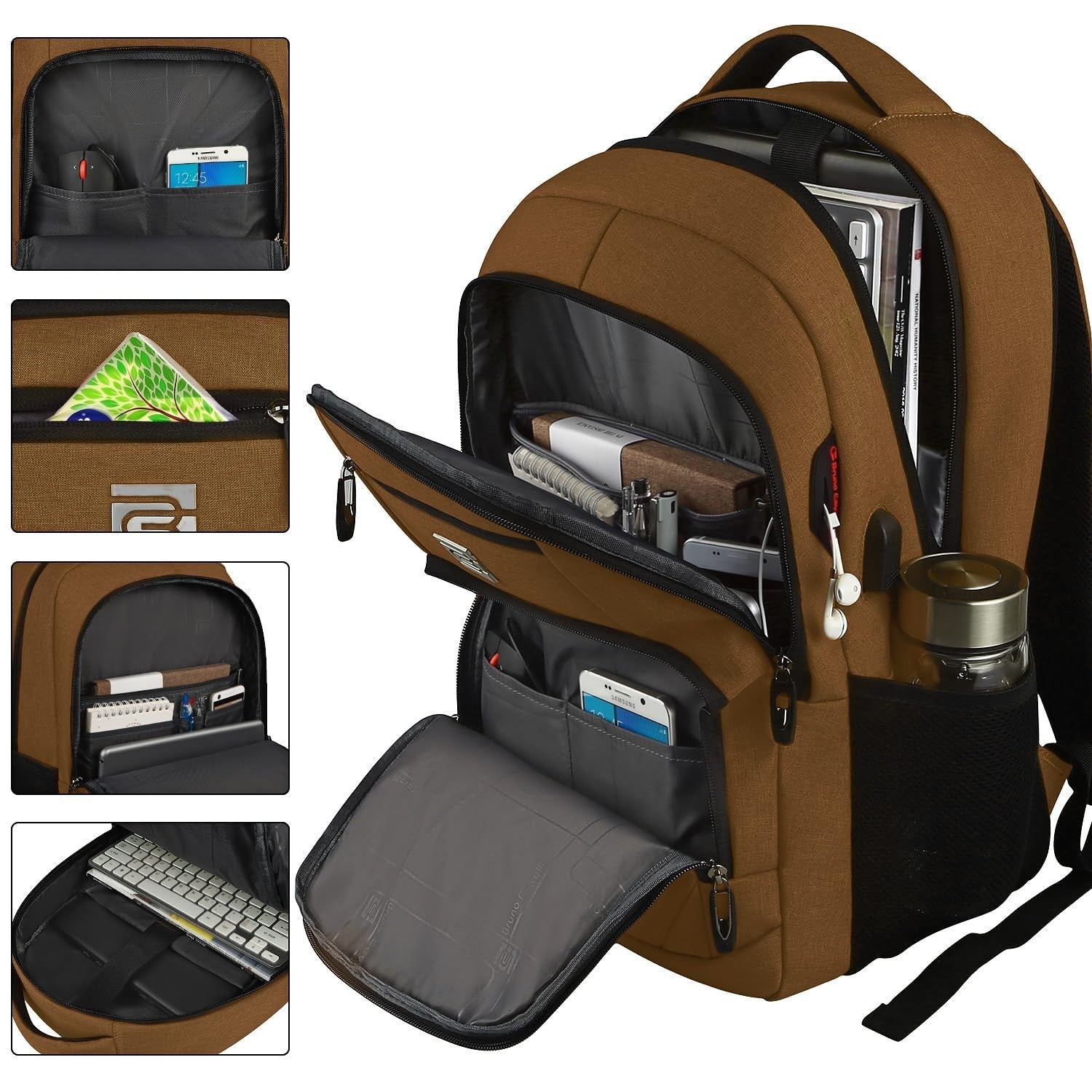 Slim Anti Theft Laptop Backpack for Business Travel & College   Stylish & Durabl2