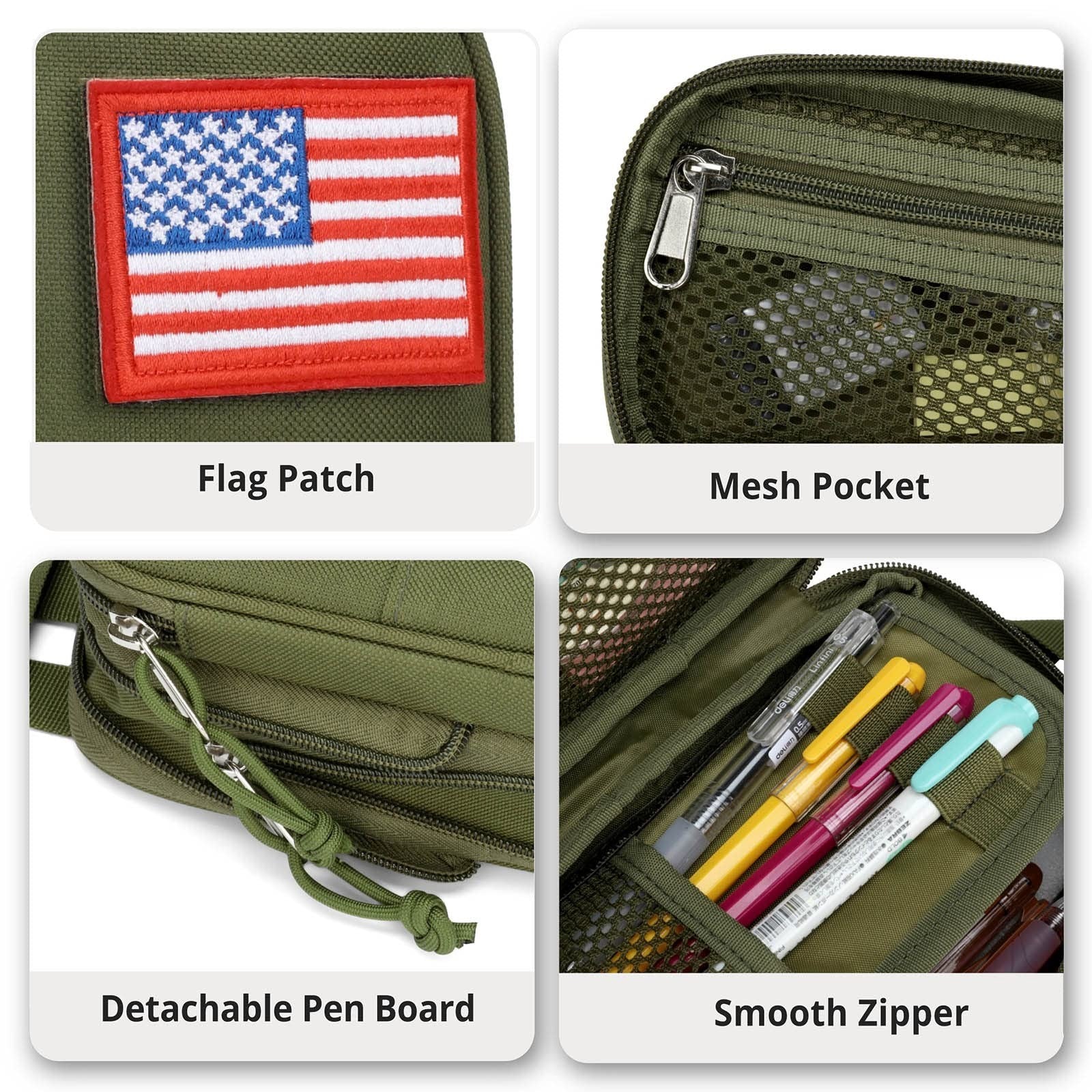 Large Capacity Pencil Case   Tactical Storage Pouch for Markers & Tools   School6