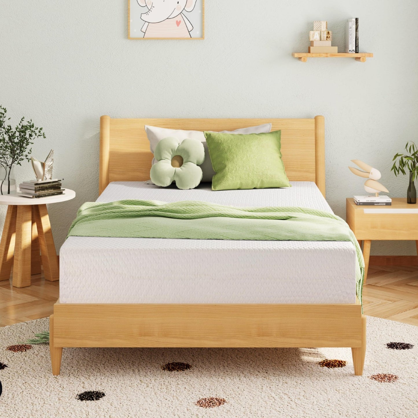 5" Twin Mattress for Kids   Green Tea Memory Foam, Medium Firm, Cooling Gel, Cer2
