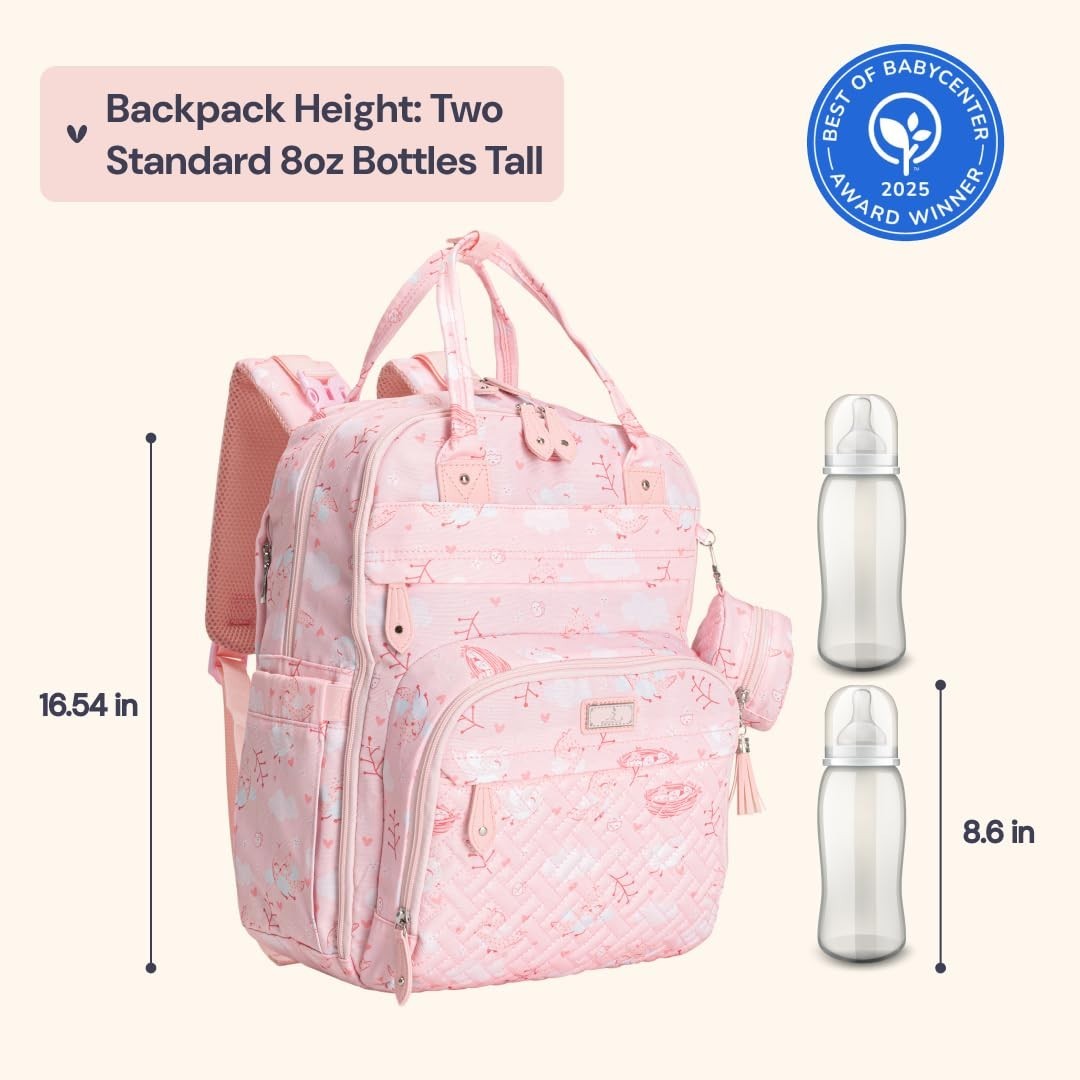 Multi Function Water Resistant Diaper Bag Backpack   Baby Travel Tote, Changing2