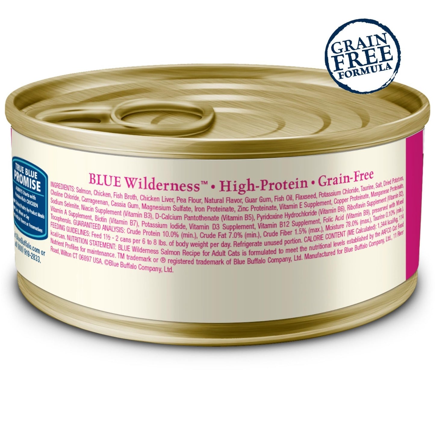 High Protein Salmon Paté Wet Cat Food, Grain Free, 5.5 oz, 24 Cans, Adult Cats2