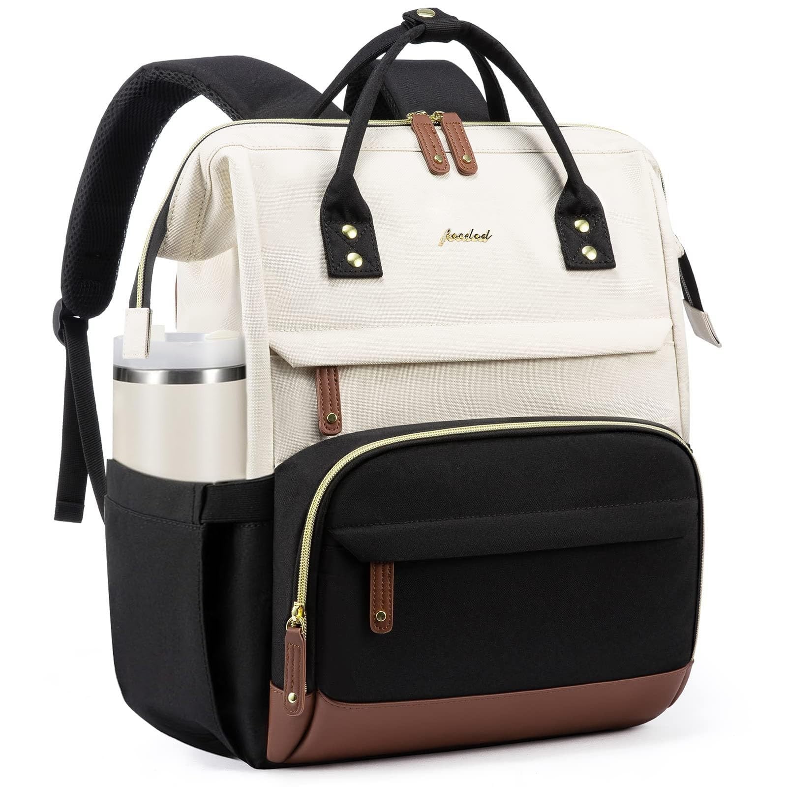 Stylish 17" Laptop Backpack for Women   Work, College, Travel, Casual Daypack, B1