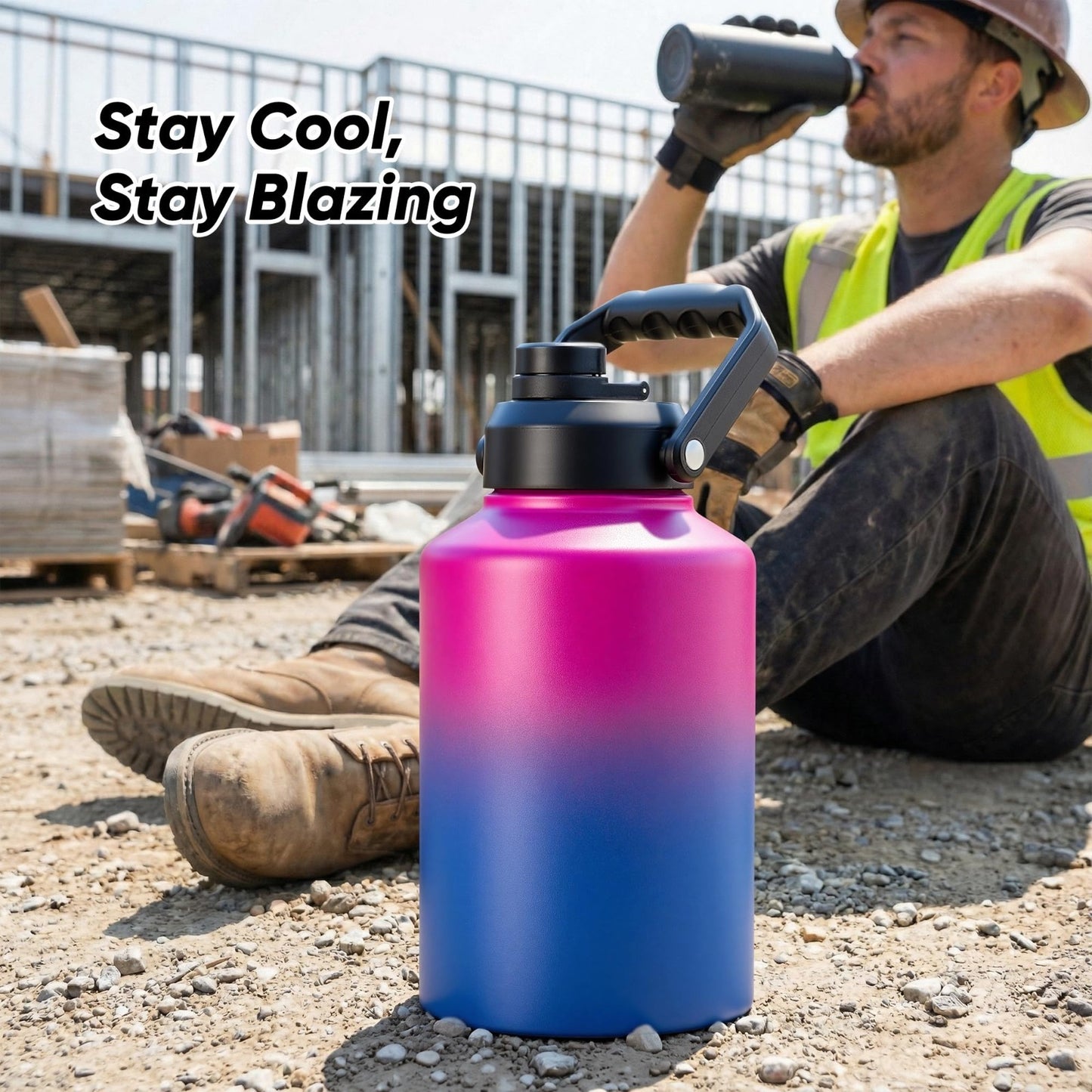 Here’s an optimized eBay title for the product:"128oz Insulated Water Jug - St2