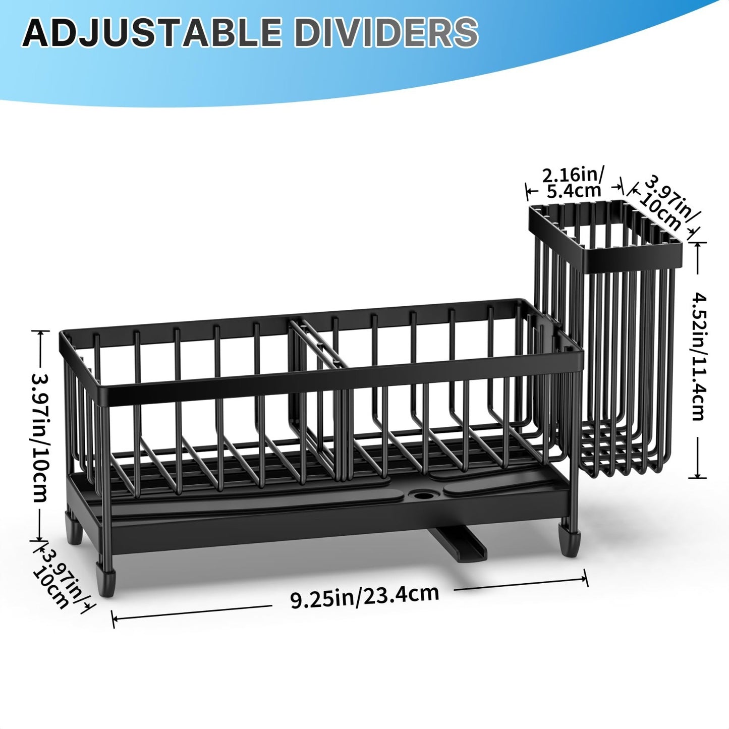 Kitchen Sink Organizer Caddy, Rustproof 304 Stainless Steel Sponge Holder, Count1