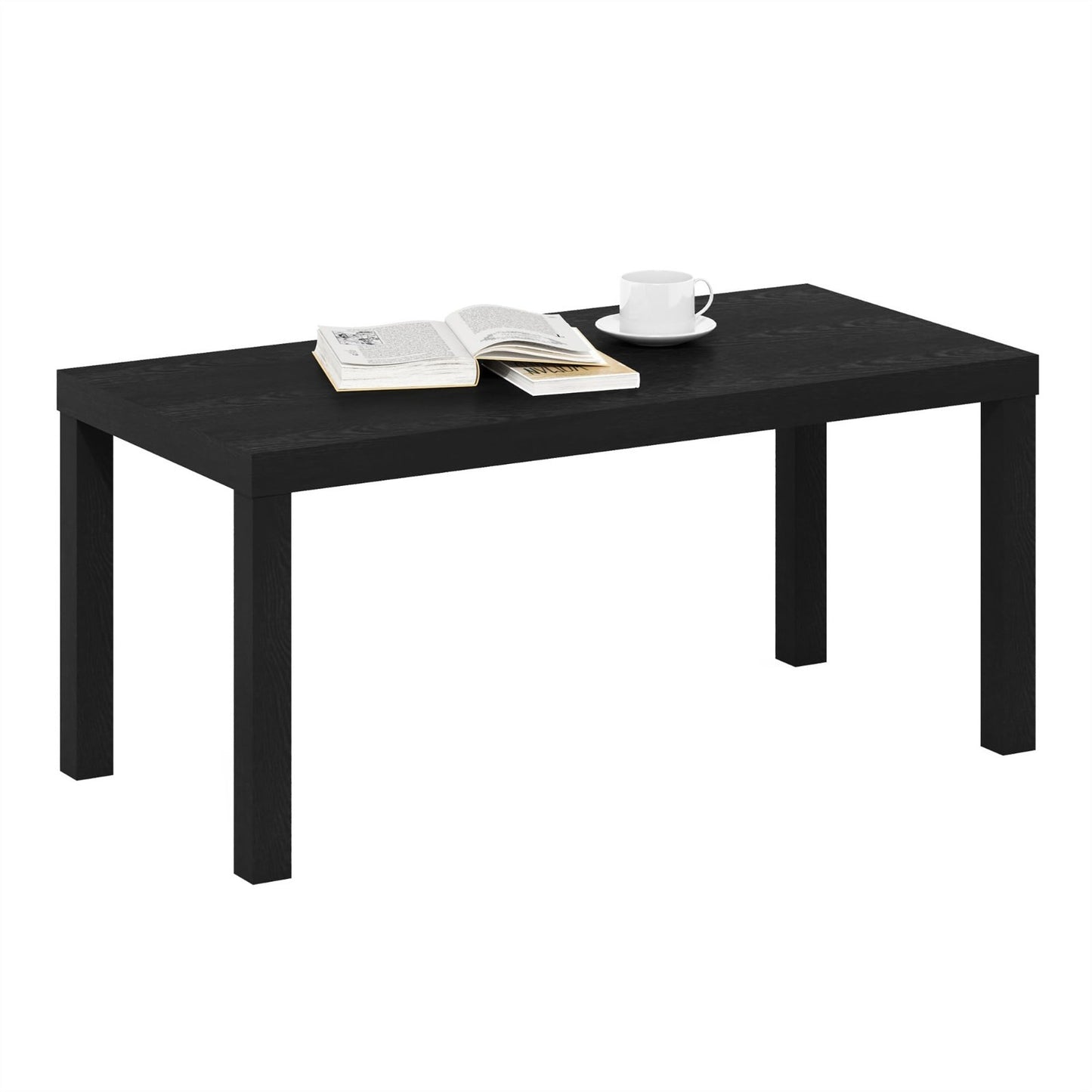Modern Rectangle Coffee Table - 1.8" Thick Top, Stylish Side Table for Living Ro5