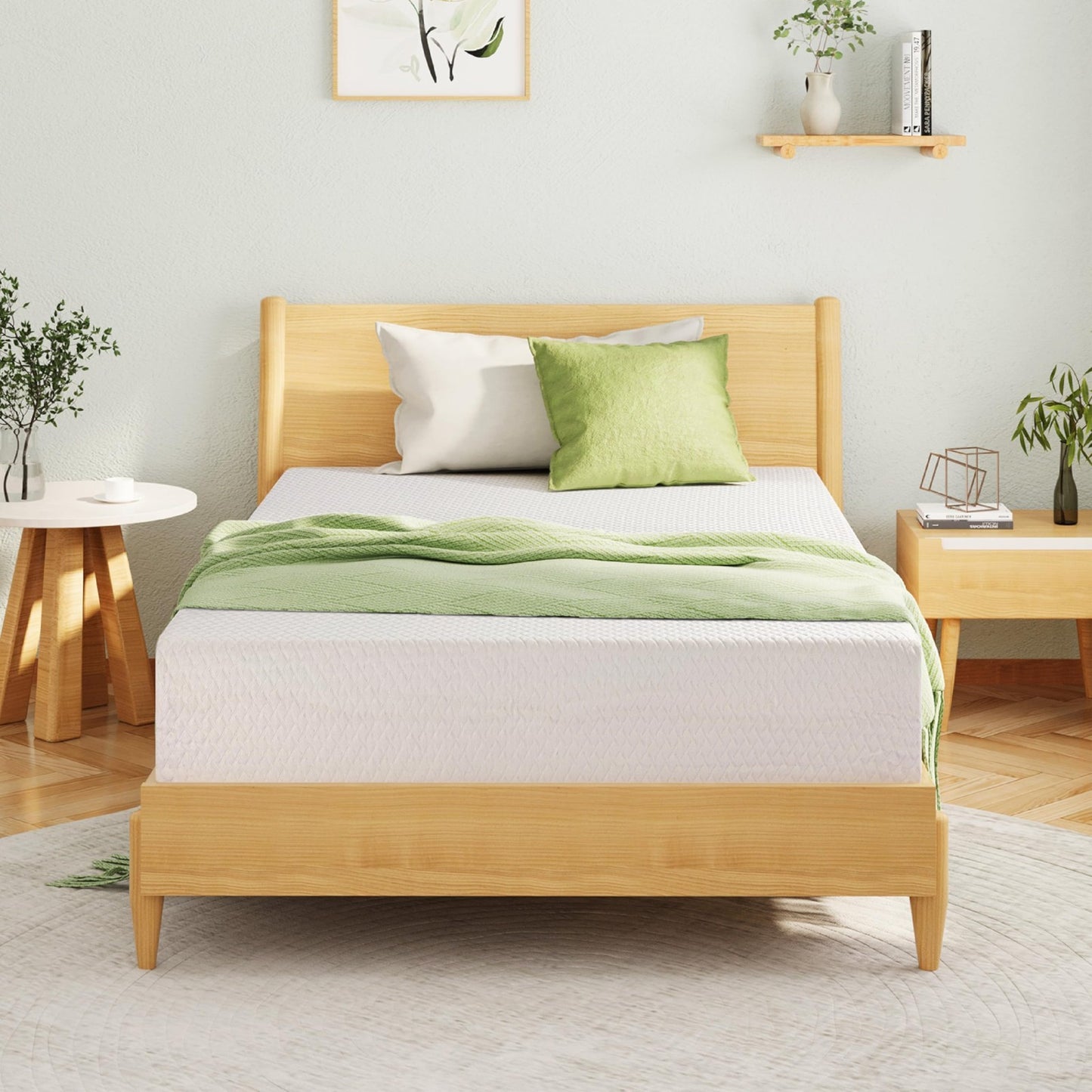14" Full Size Memory Foam Mattress   Medium Firm, Cooling Gel, Pressure Relief,2
