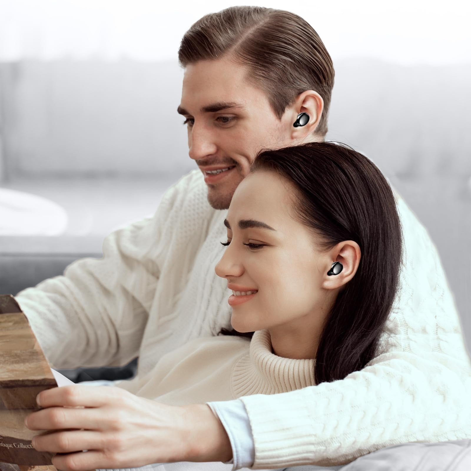Wireless Earbuds Bluetooth 5.3   Lightweight In Ear Headphones, Premium Sound, B7