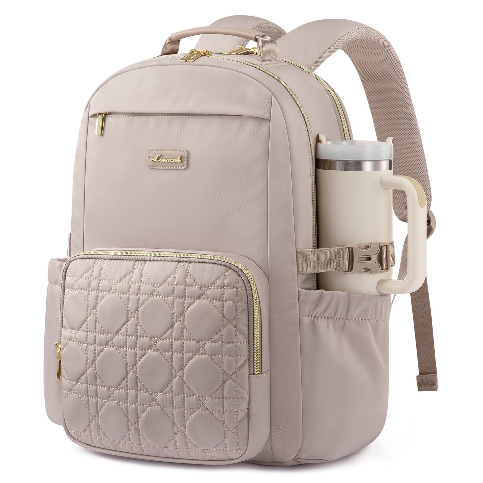 Stylish Waterproof Laptop Backpack for Women, 15.6" Large Capacity, Travel Purse1