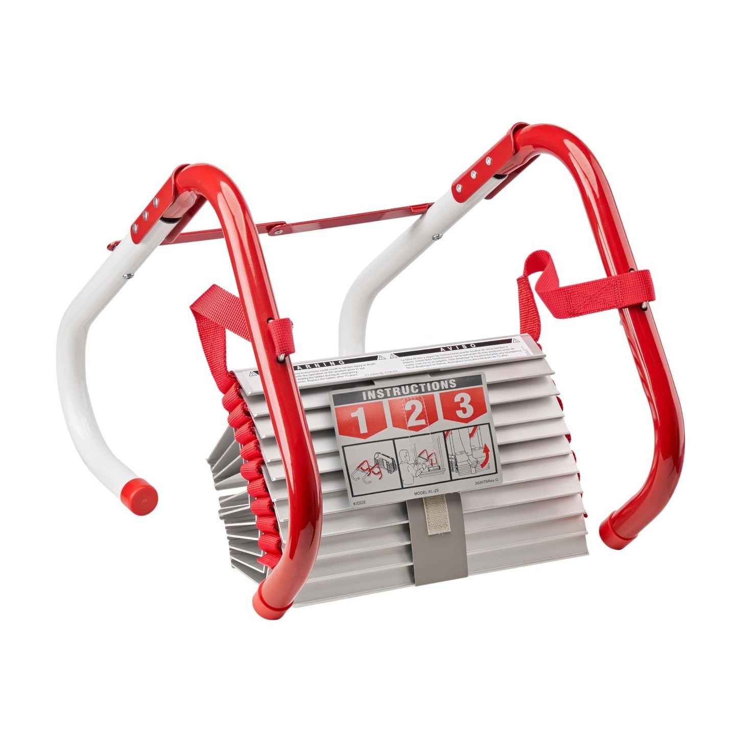 2 Story Fire Escape Ladder, 13 Foot Rope Ladder, Anti Slip Rungs, Emergency Safe1