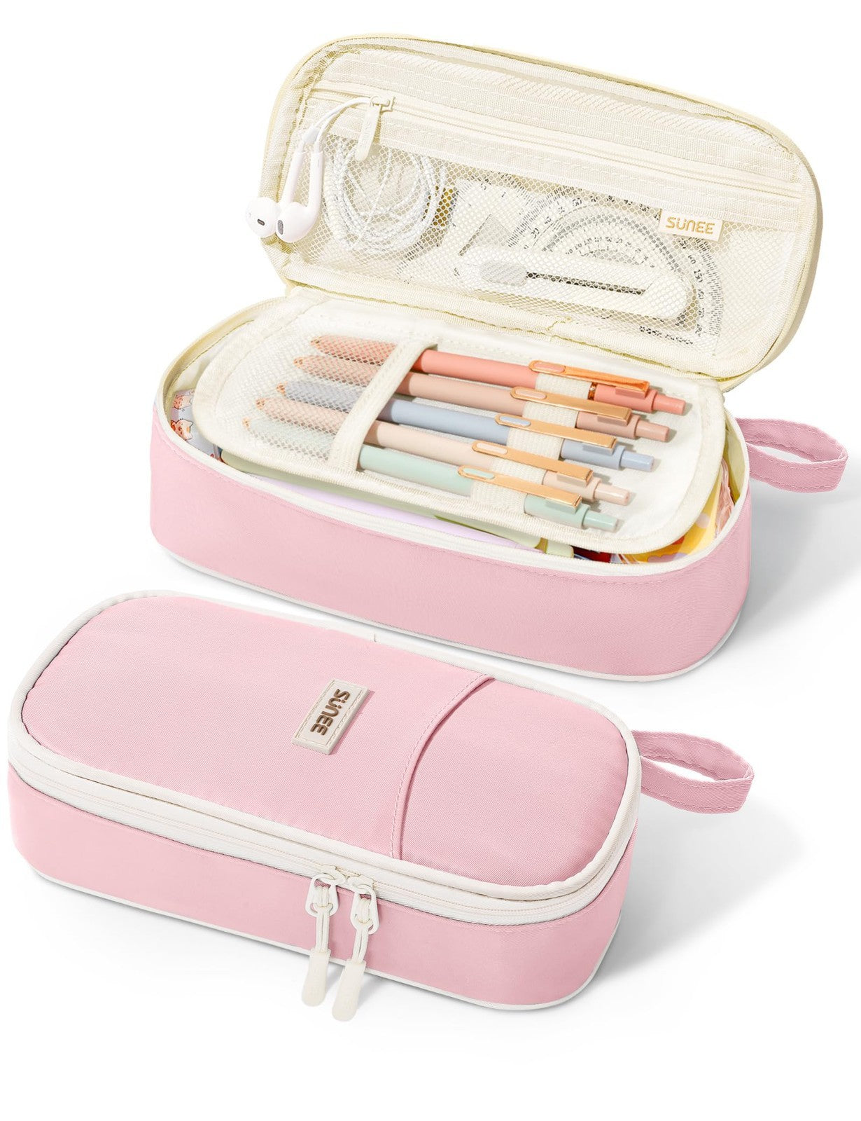 Cute Aesthetic Pencil Case   Large Zippered Pen Pouch, Kawaii Stationery Organiz1