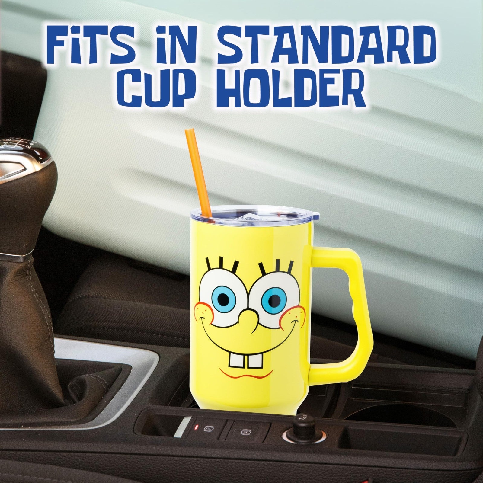 40oz Double Walled Stainless Steel Tumbler with Handle   Fits Standard Cup Holde6