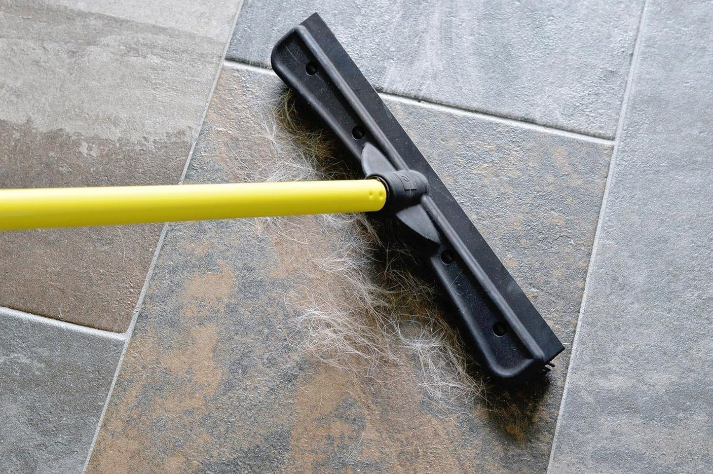 Pet Hair Removal Rubber Broom with 58" Telescopic Handle - Easy Clean & Efficien6