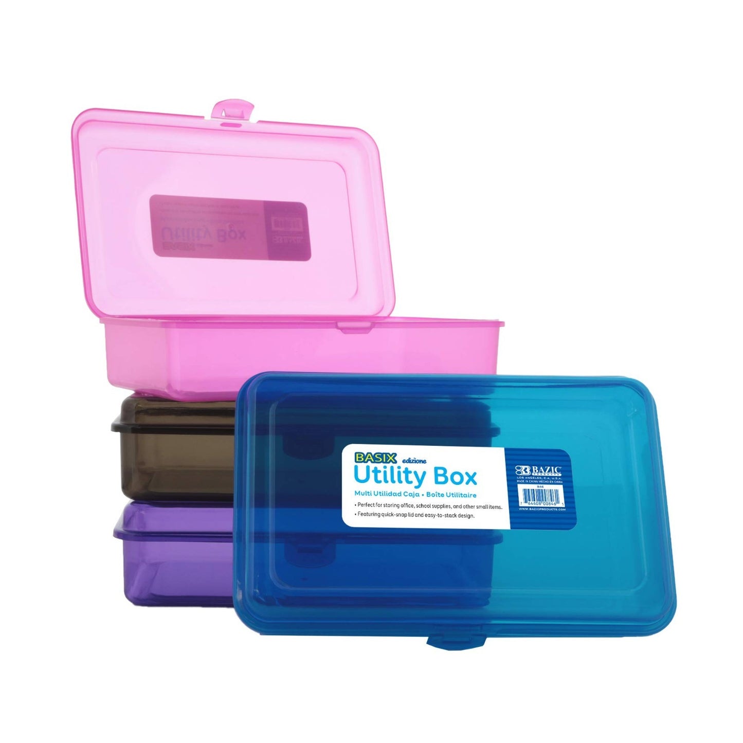 Multipurpose Stackable Pencil Box   24 Case, Ideal for School & Office Storage1
