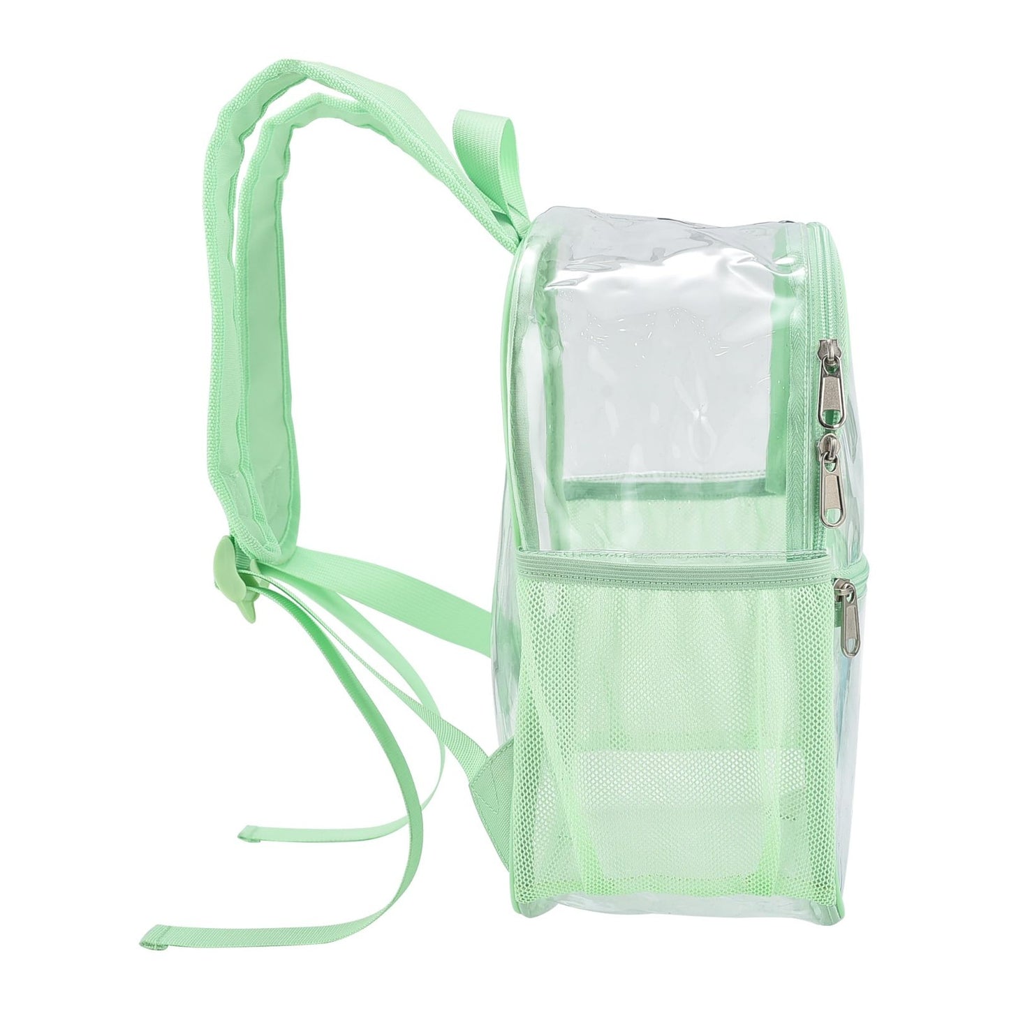 Clear Stadium Backpack 12x11x6" | Waterproof Game Day Bag with 2 Side Pockets7