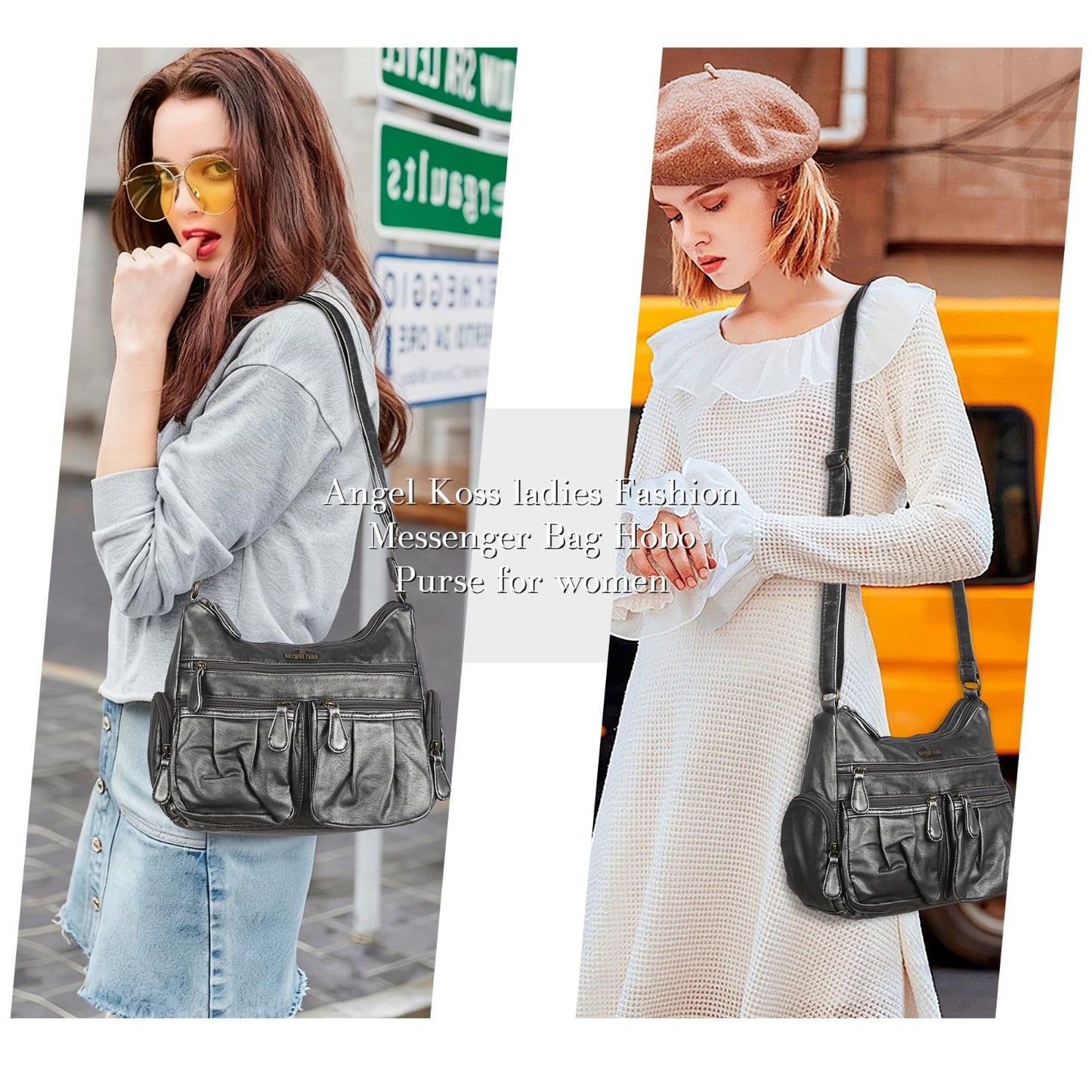 Stylish Crossbody Bags for Women   Medium Faux Leather Shoulder Handbags & Purse6