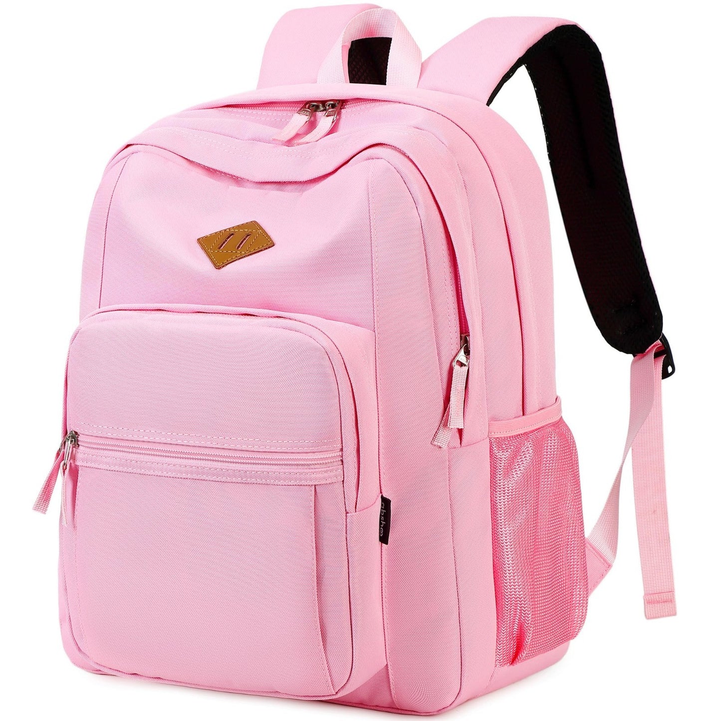 Solid Color Water Resistant Backpack for Girls & Women   School, College, Travel1