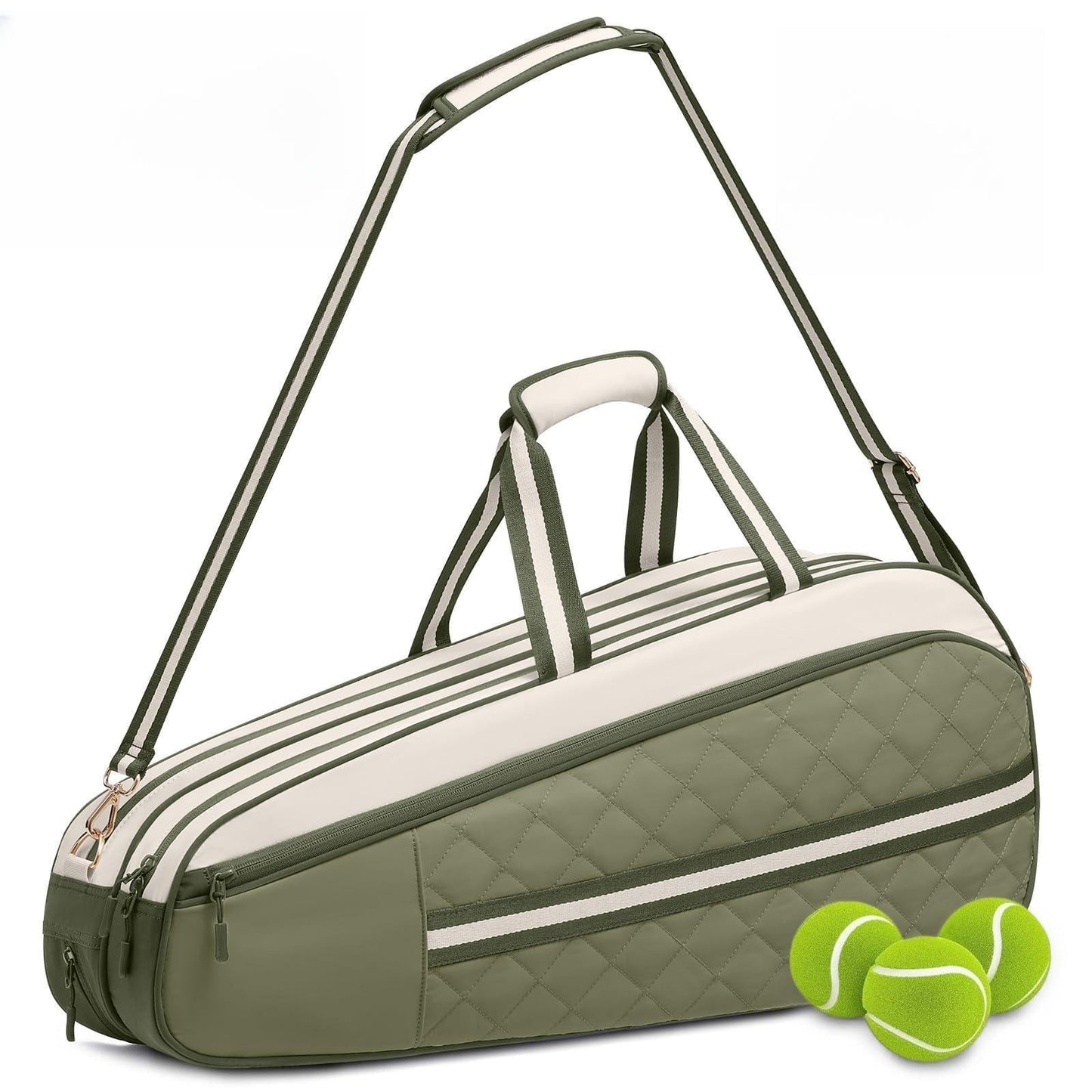 Water-Resistant Tennis Racket Bag for 3-6 Rackets with Shoe Compartment & Insula5