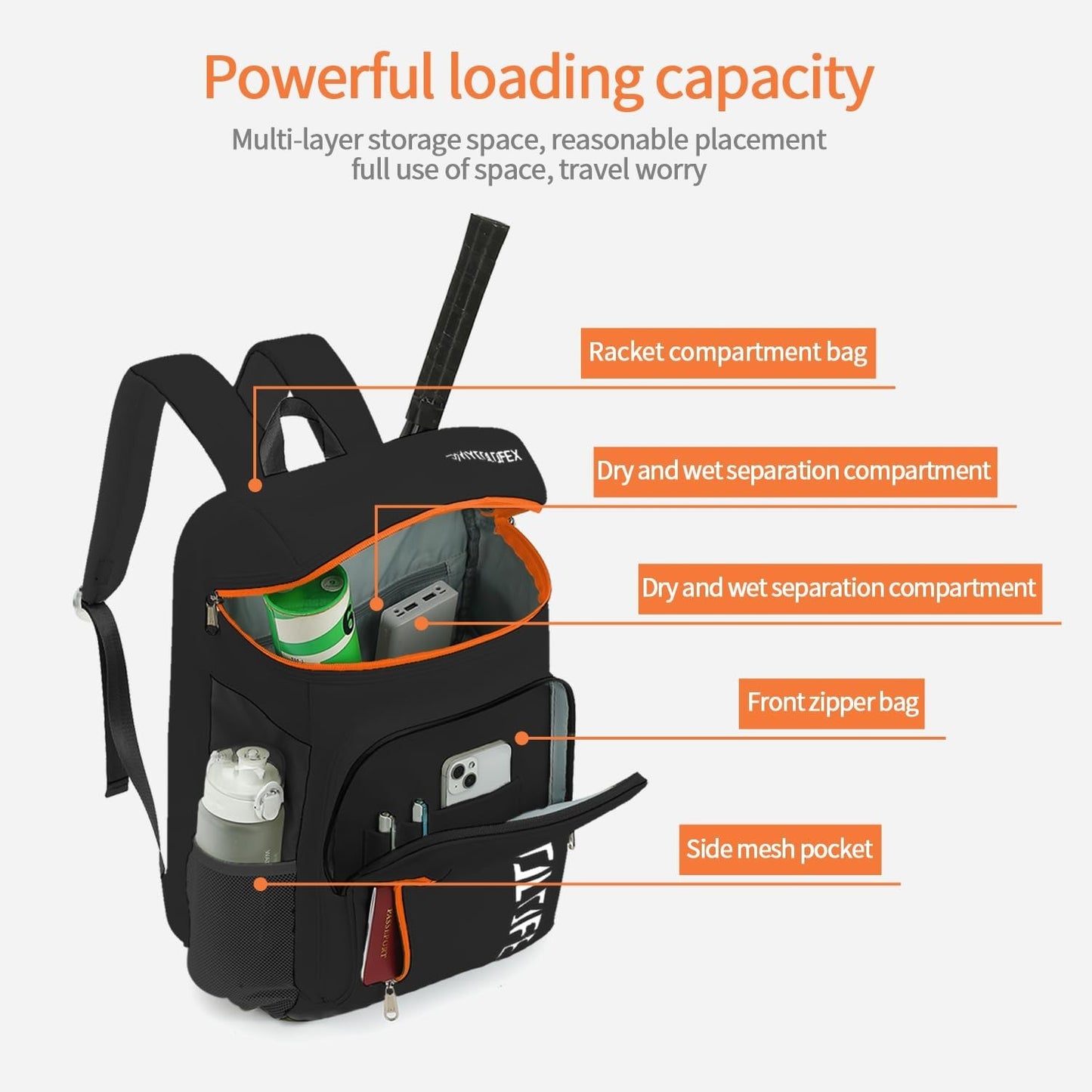 Waterproof Gym Duffel Backpack with Shoe Compartment, 4 Carry Methods, Sports &6