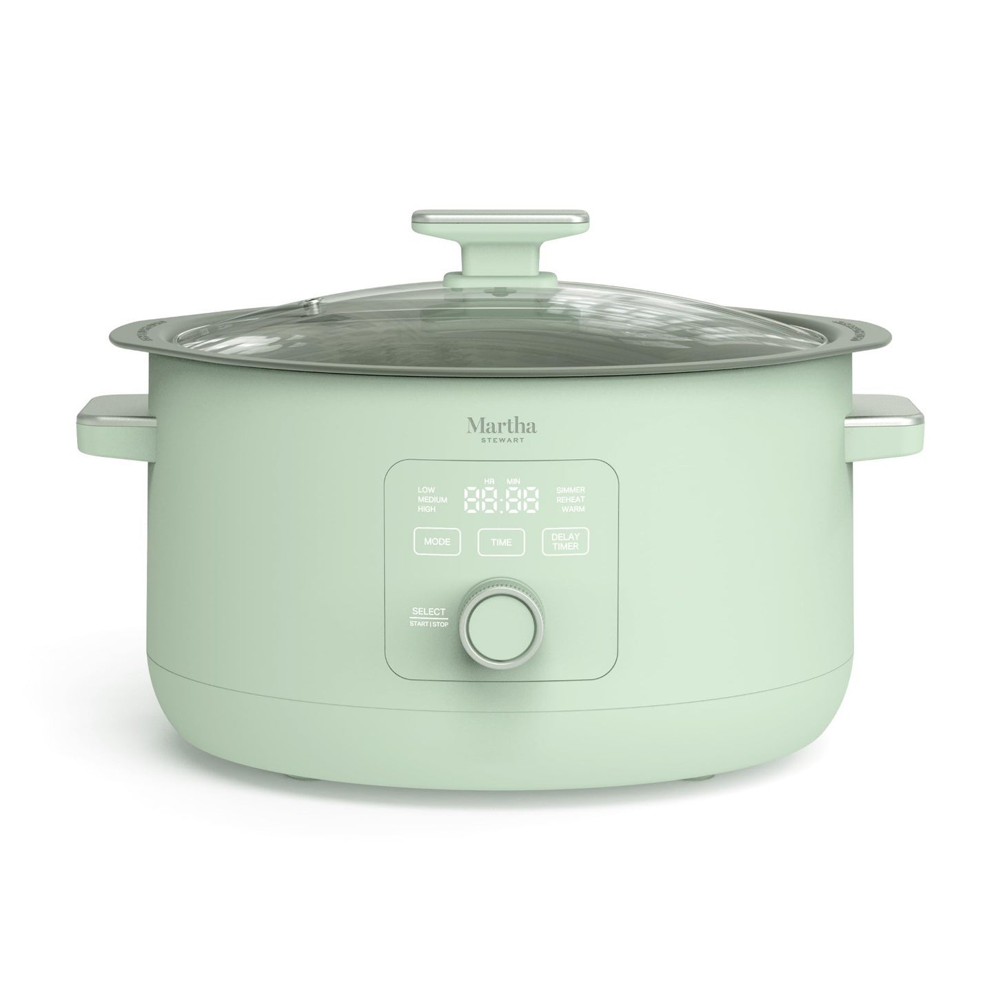 8 Quart Programmable Slow Cooker - Ceramic Nonstick, Timer, 3 Settings, Glass Li1