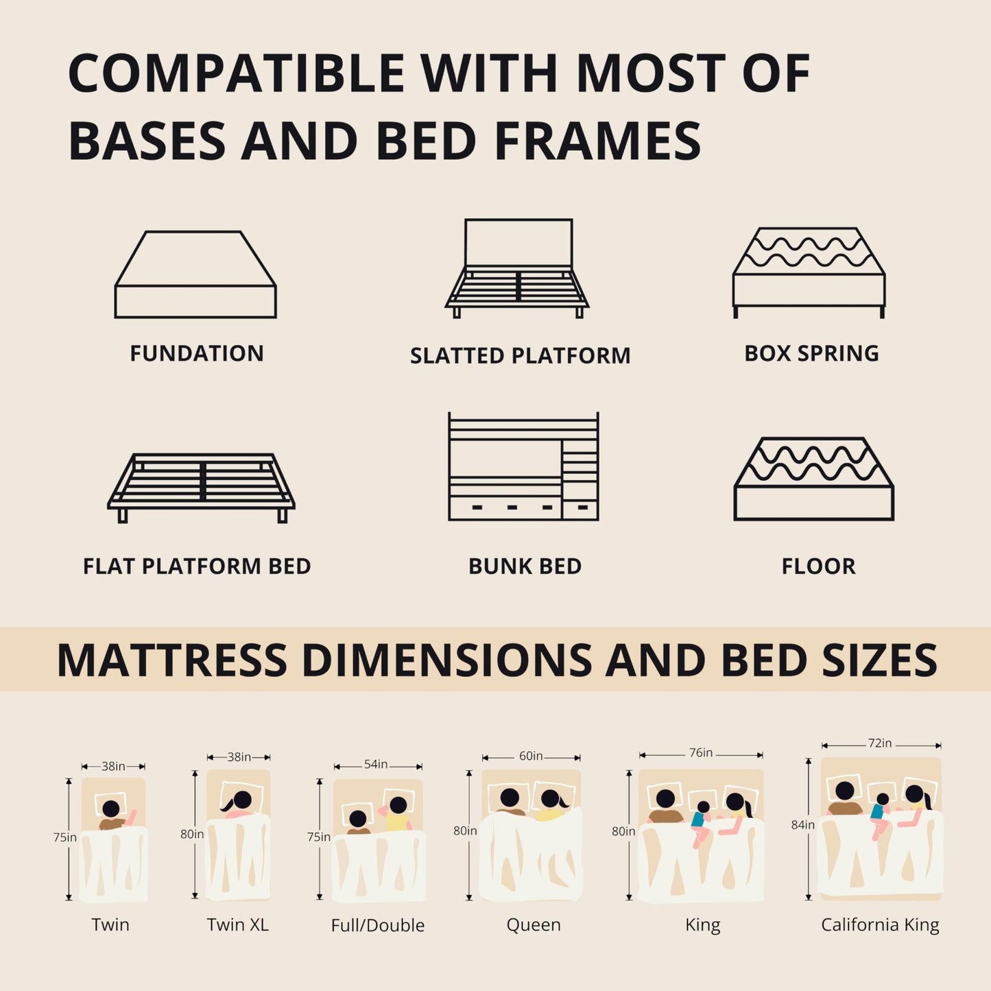 Twin 12" Memory Foam Mattress   Cool, Medium Firm, Pain Relief, Copper Gel, Grap6