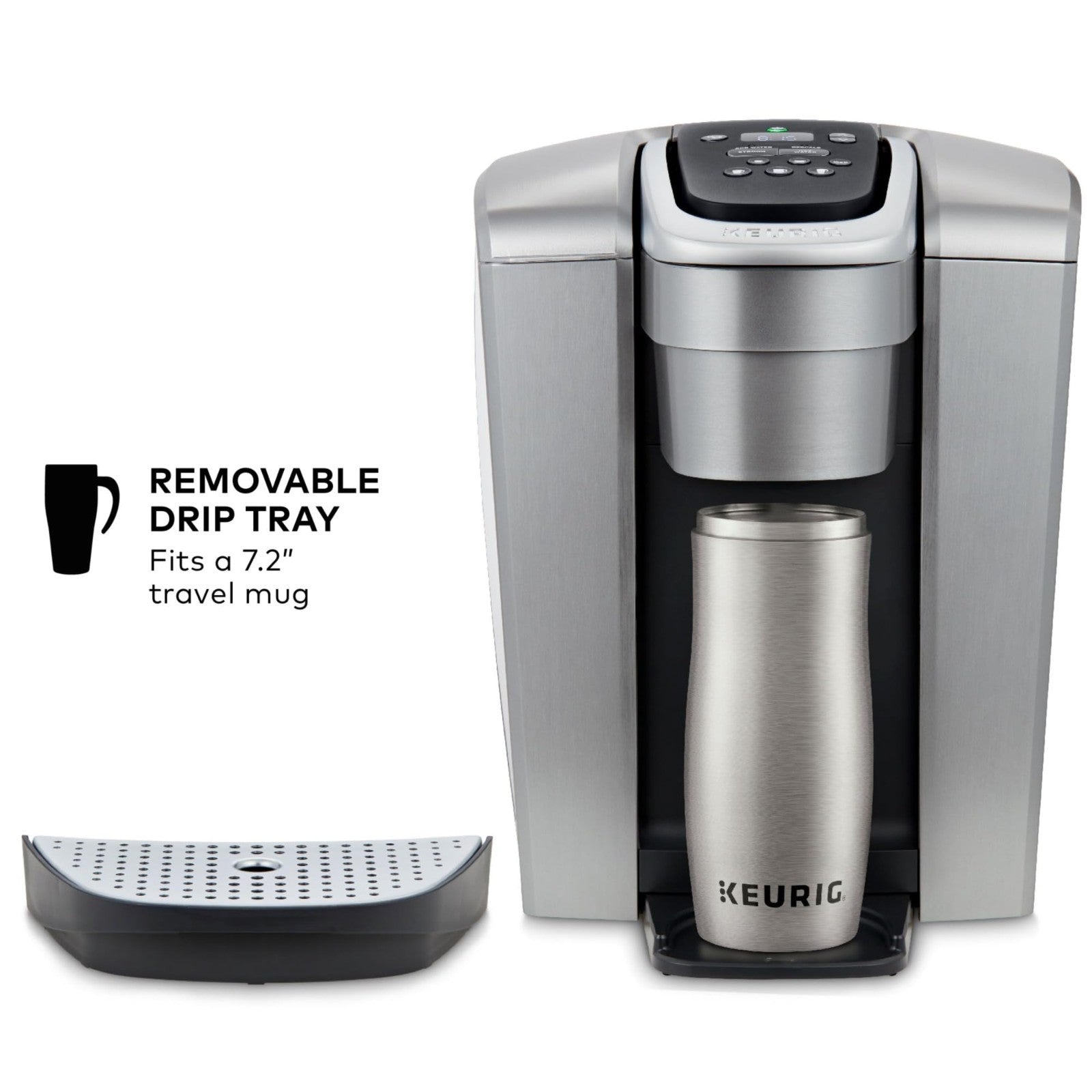 Single Serve Coffee Maker with Strength Control, Iced Coffee, 8-12oz Brew Size,4