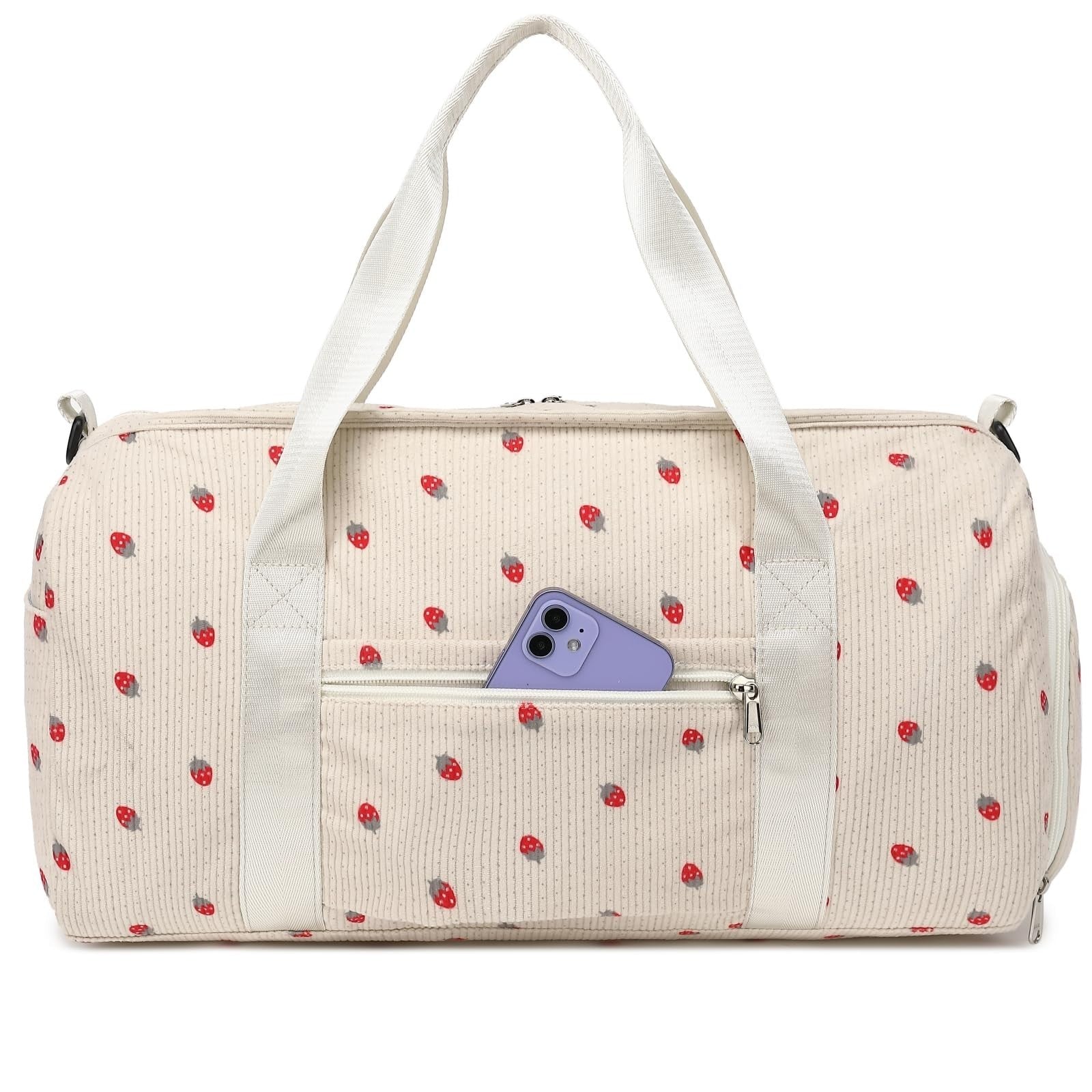 Cute Girls Duffle Bag with Shoes Compartment & Wet Separation - Waterproof Gym &8