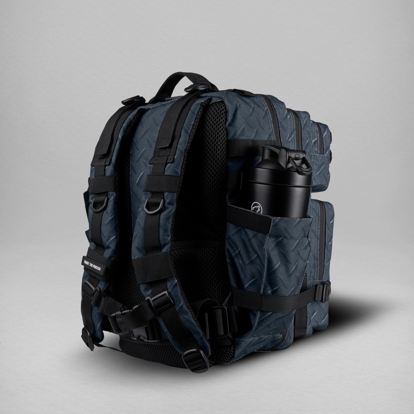 Durable 25L Athletic Gym Backpack   Waterproof Oxford, MOLLE Webbing, Laptop Poc5