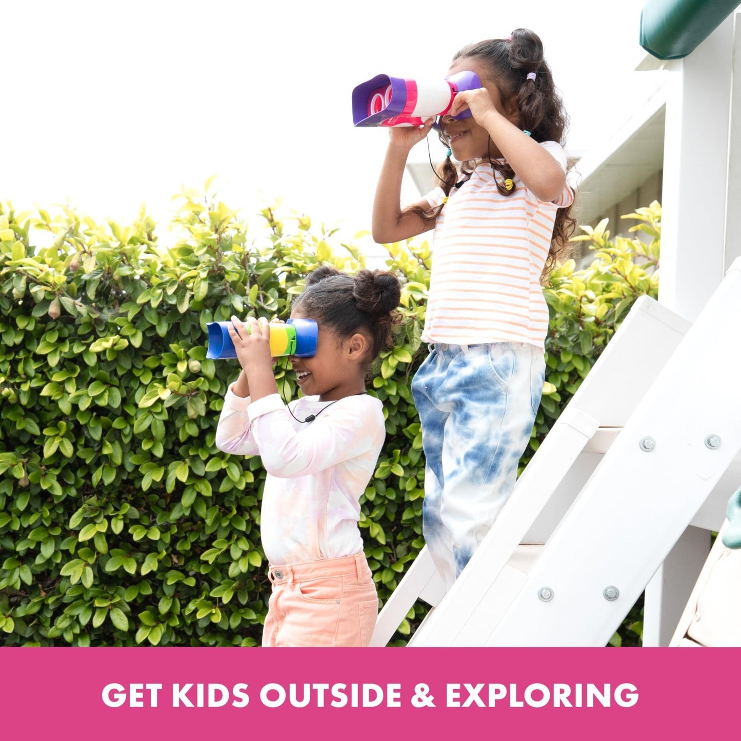 Kid Friendly Pink Binoculars for Outdoor Adventures, Nature Exploration Toys 4 85