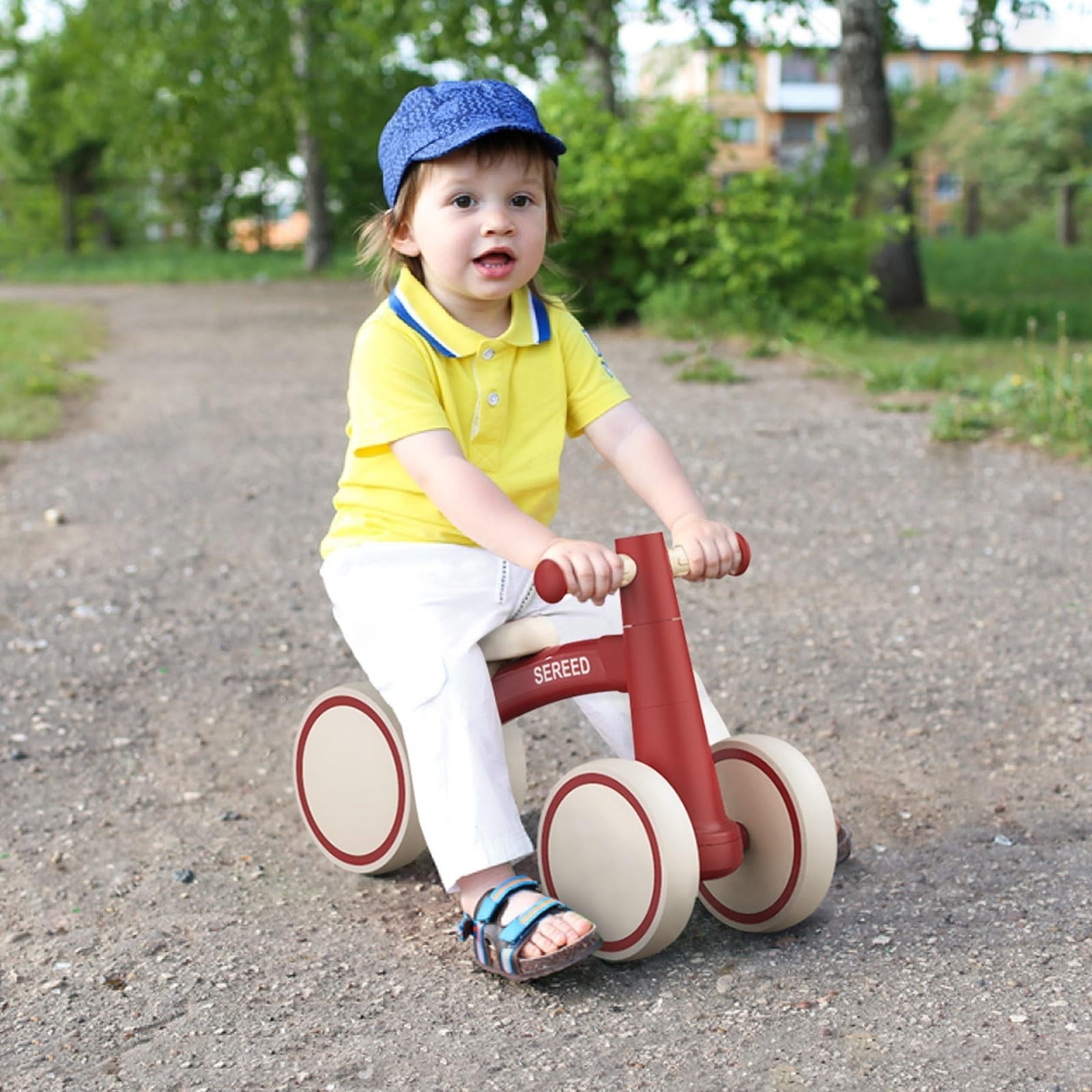 Toddler Balance Bike for 1 Year Old   4 Wheels, First Birthday Gift, 12 24 Month8