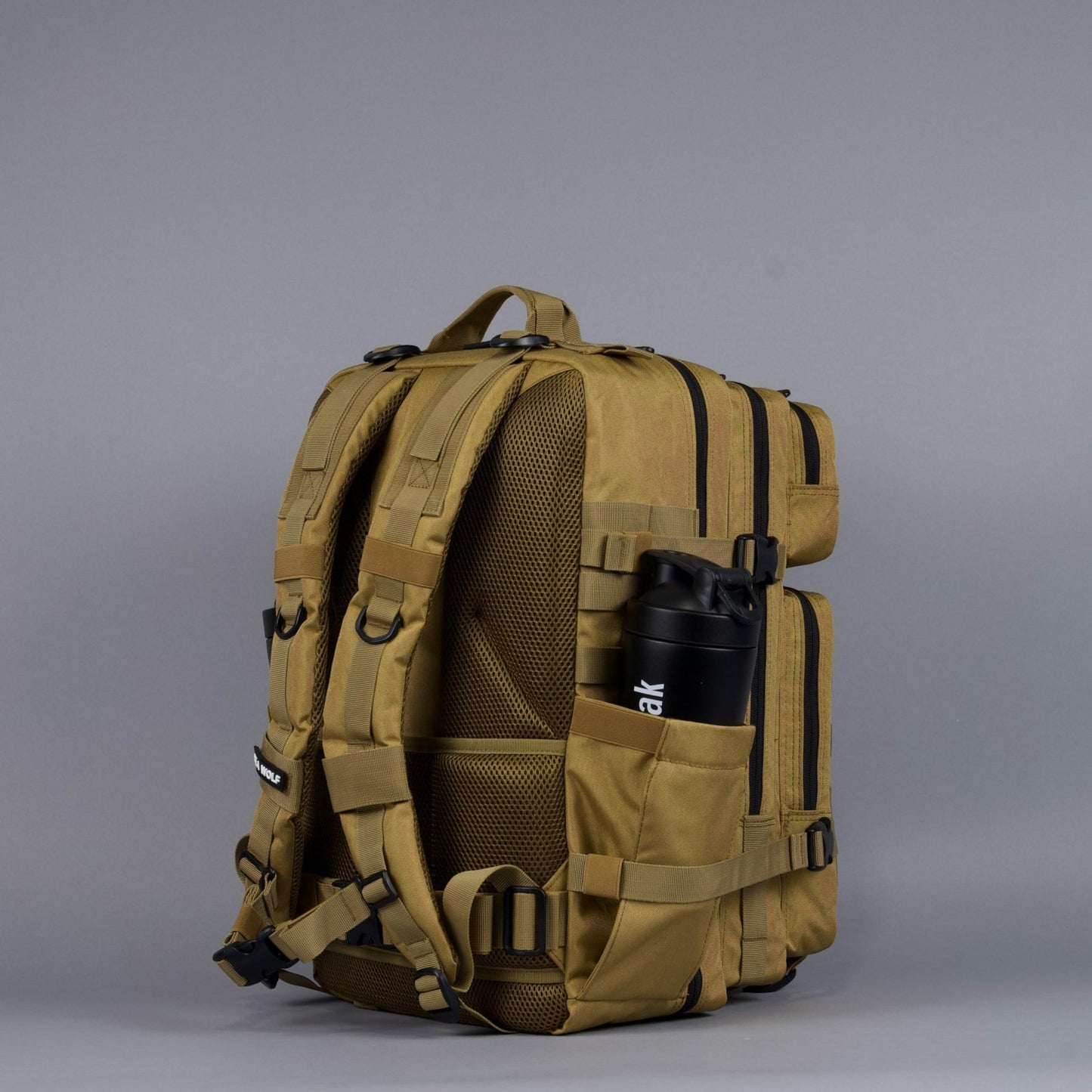 Durable 45L Waterproof Gym Backpack   MOLLE Webbing, Laptop Pocket, 1000D Oxford7
