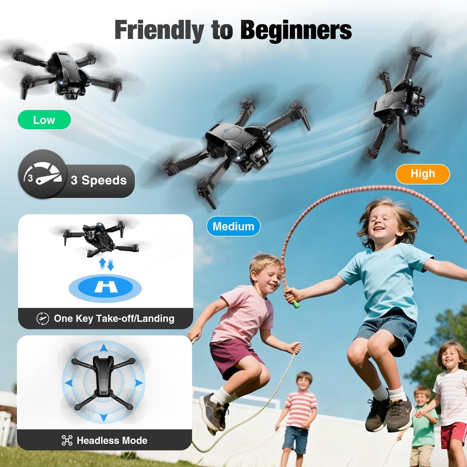 **Optimized eBay Title:**  1080P HD Camera Drone, Mini Foldable Quadcopter for3