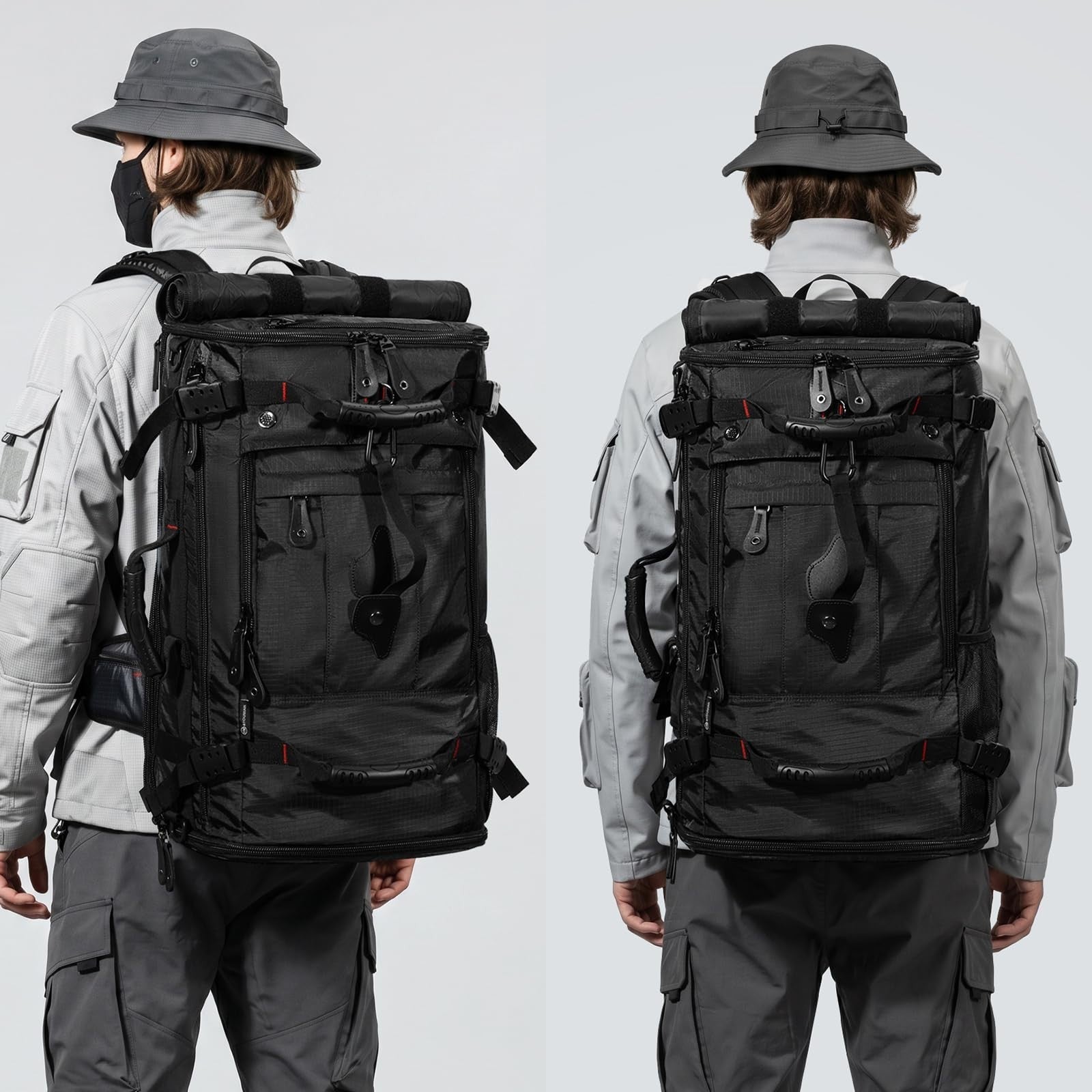 Large Capacity Travel Hiking Sports Backpack Duffle Bag 60L Convertible Laptop B3