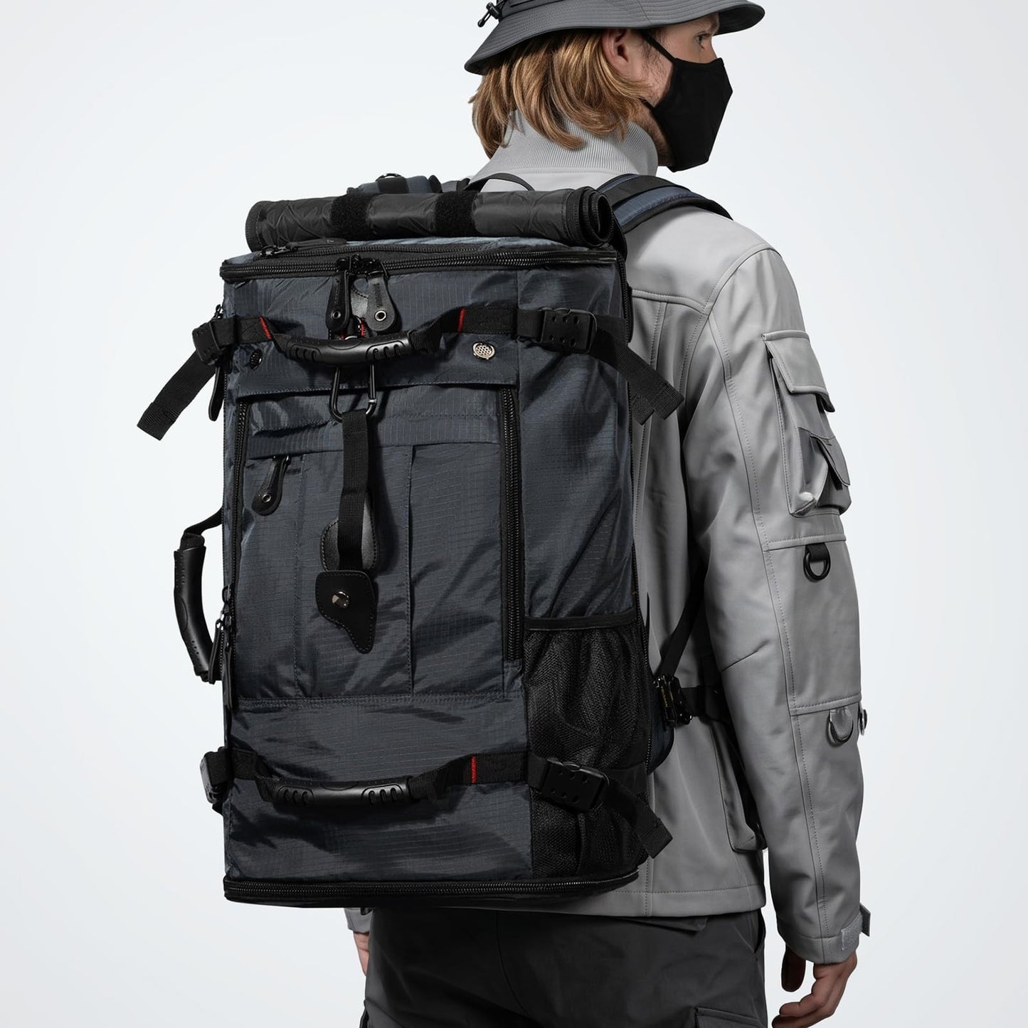 Large Capacity Travel Hiking Sports Backpack Duffle Bag 60L Convertible Laptop B5