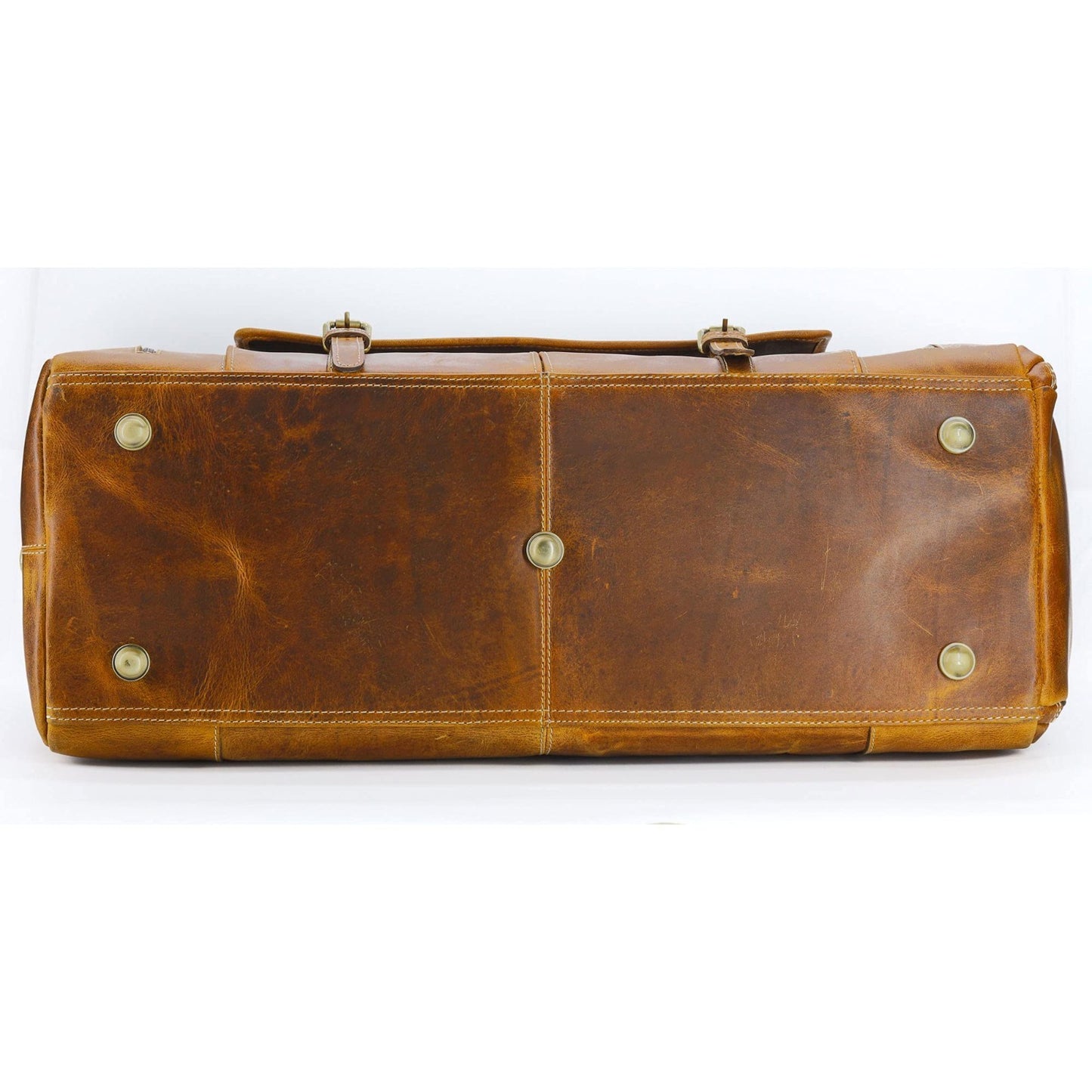 Leather Duffle Bag for Travel, Overnight & Weekend - Unisex Gym Holdall7