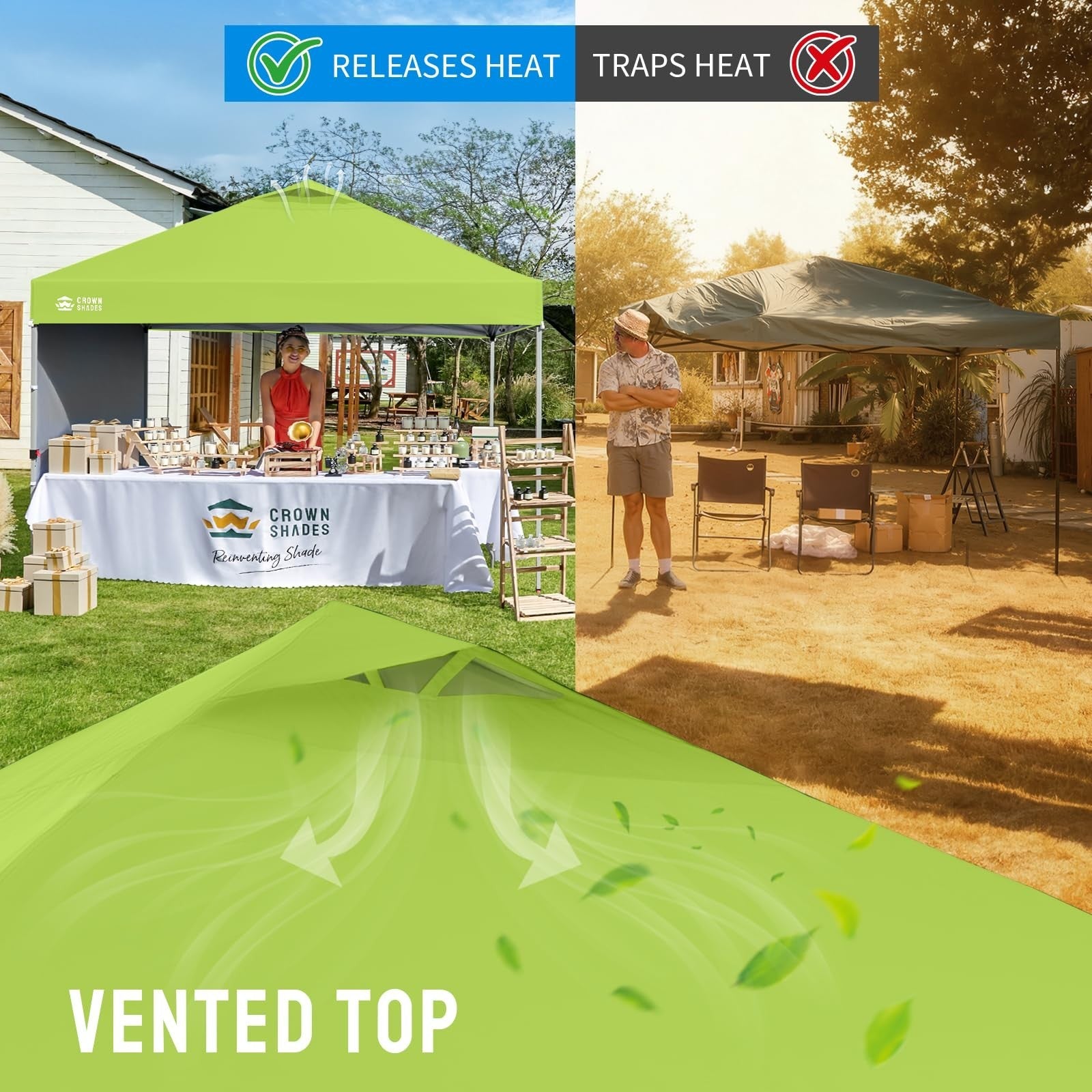 10x10 Pop Up Canopy Tent with Side Wall, Easy Setup Outdoor Shelter for Events,6