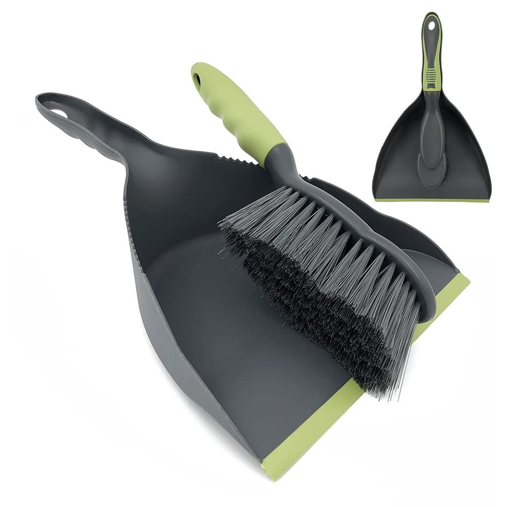 Dustpan and Brush Set - Hand Broom Dust Pan for Kitchen, Sofa, Car, Pet Nest (2p1