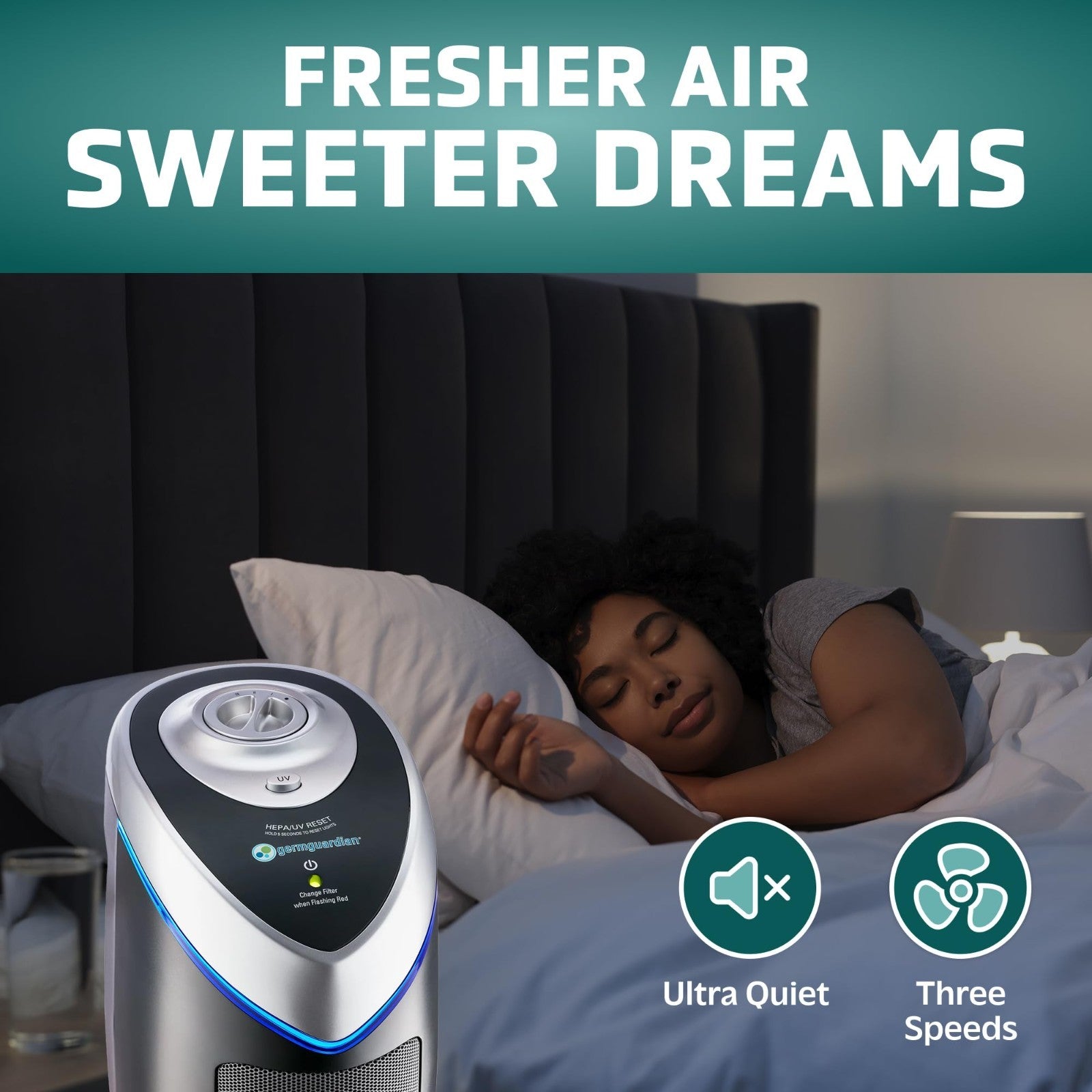 HEPA Air Purifier for Large Rooms - Filters Pet Dander, Dust, Pollen, Smoke - 224
