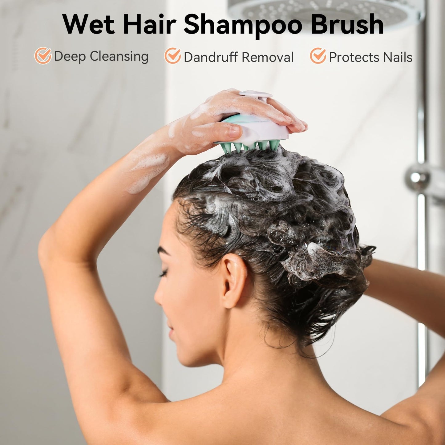 Scalp Massager Shampoo Brush   Soft Silicone Scrubber for Hair Growth & Dandruff2