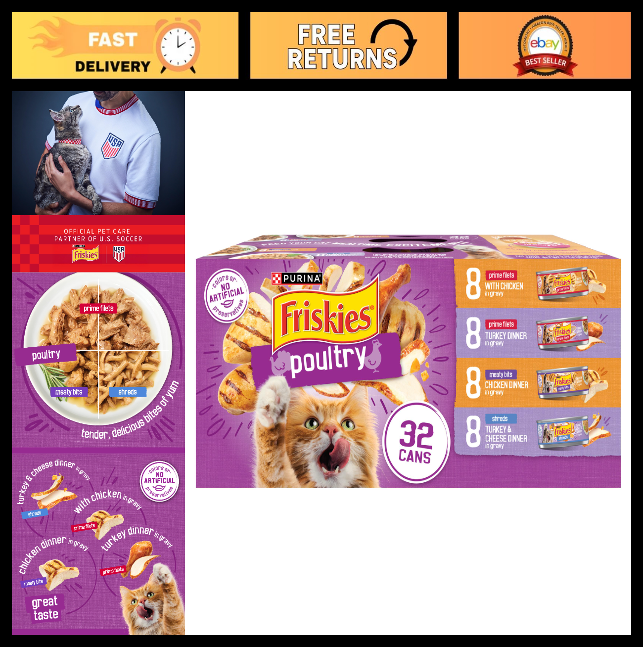 Poultry Variety Pack Cat Food, 11 lb   High Protein, Grain Free, Tasty Mix0