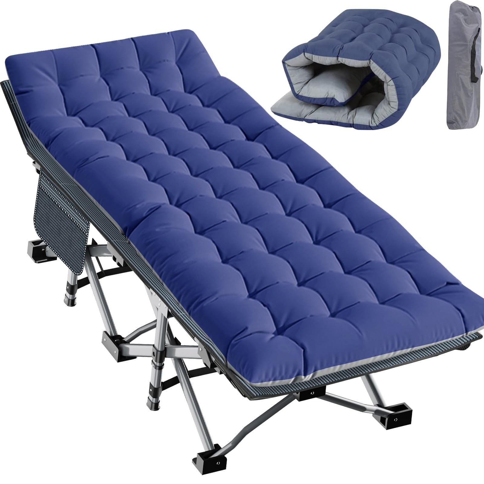 Oversized Folding Camping Cot for Adults   32" Wide, 900 lbs Capacity, Includes1