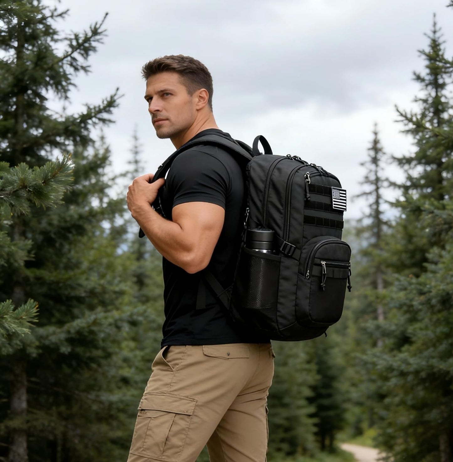 Tactical Military Backpack 40L Assault Pack with Molle System for Outdoor Use2