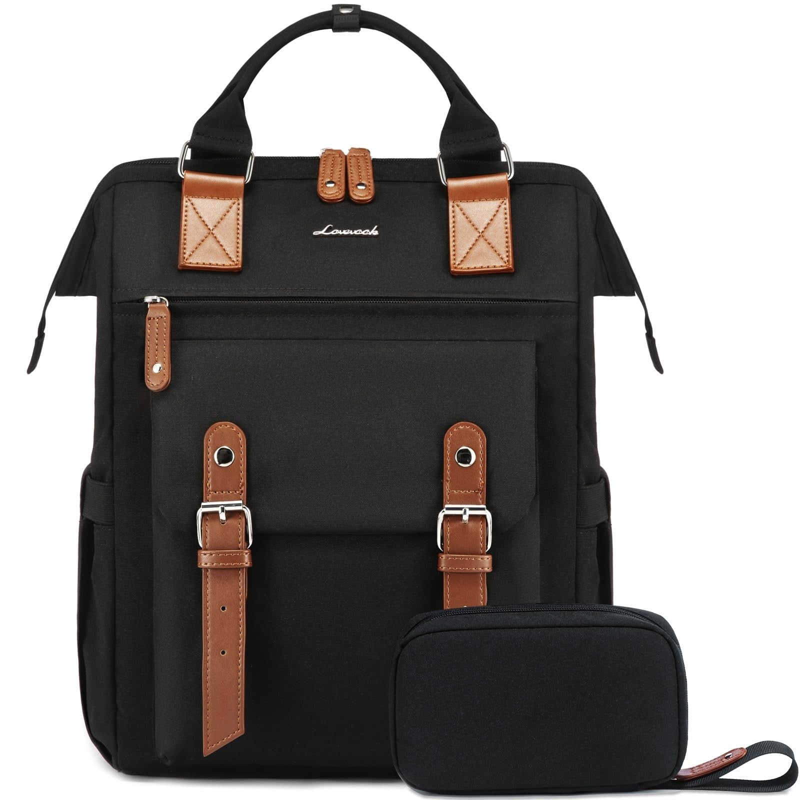 Stylish Laptop Backpack Purse for Women   15.6" Commuter Bag for Work, Travel, C1