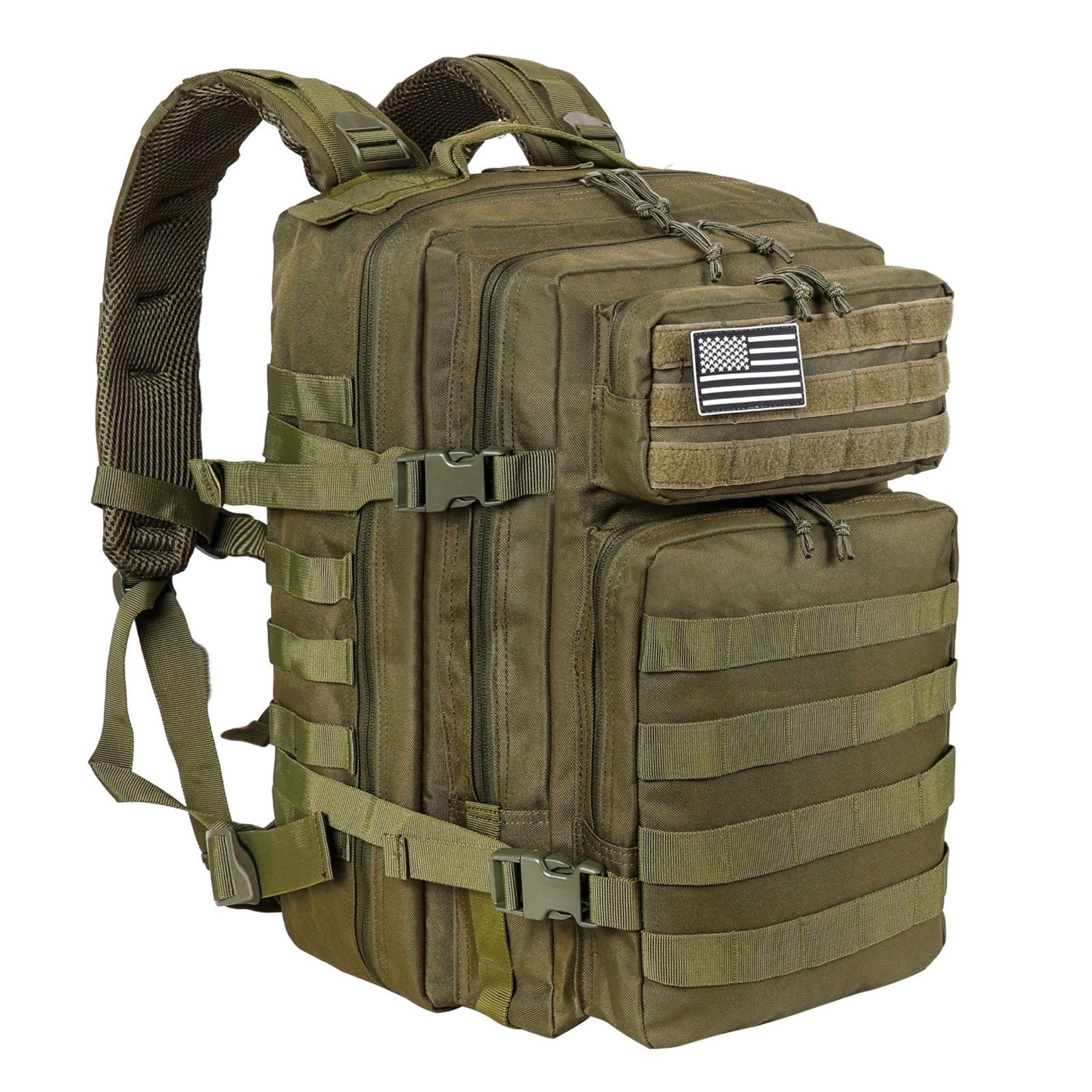 Tactical Military Backpack 45L   3 Day Assault Rucksack with Molle System, Army4