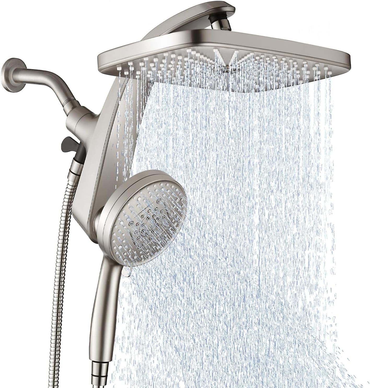 12" High Pressure Rain Shower Head & Handheld Combo, 9 Spray Settings, Magnetic1