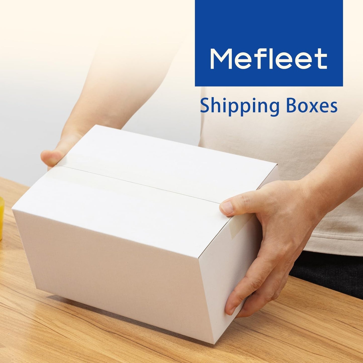 50 Pack 10x7x5" Corrugated Shipping Boxes - White, 3-Layer Mailer Packing Suppli3