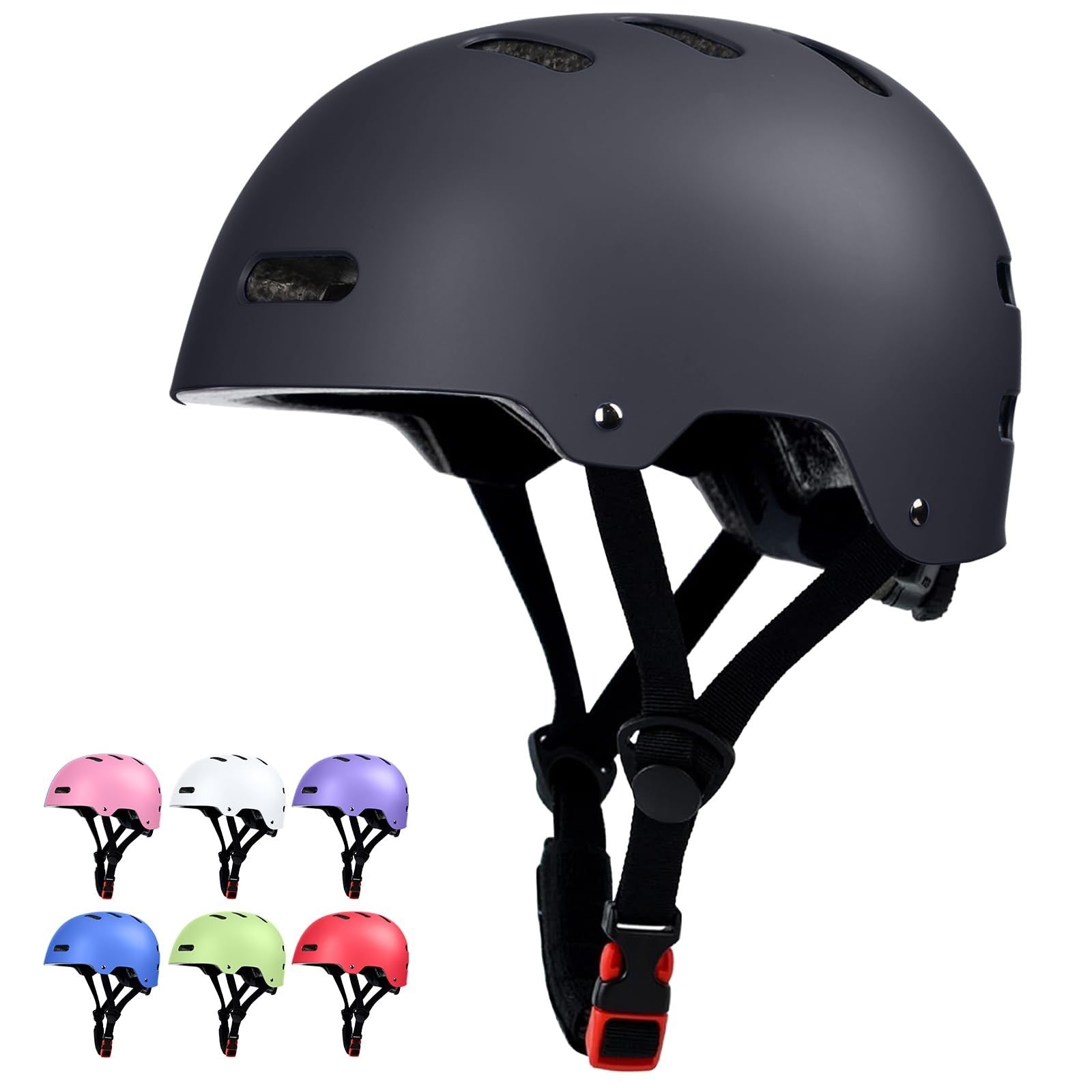 Multi-Sport Helmet for Skateboarding, Biking, Scooter | Adjustable, Lightweight,1